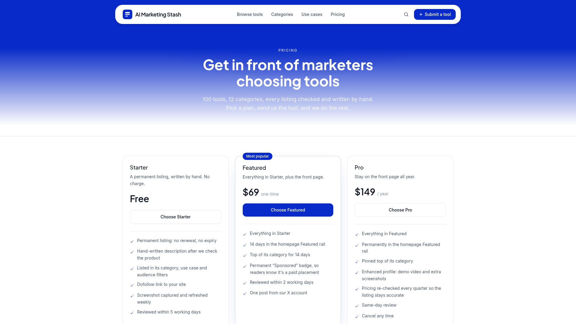 AI Marketing Stash screenshot 2