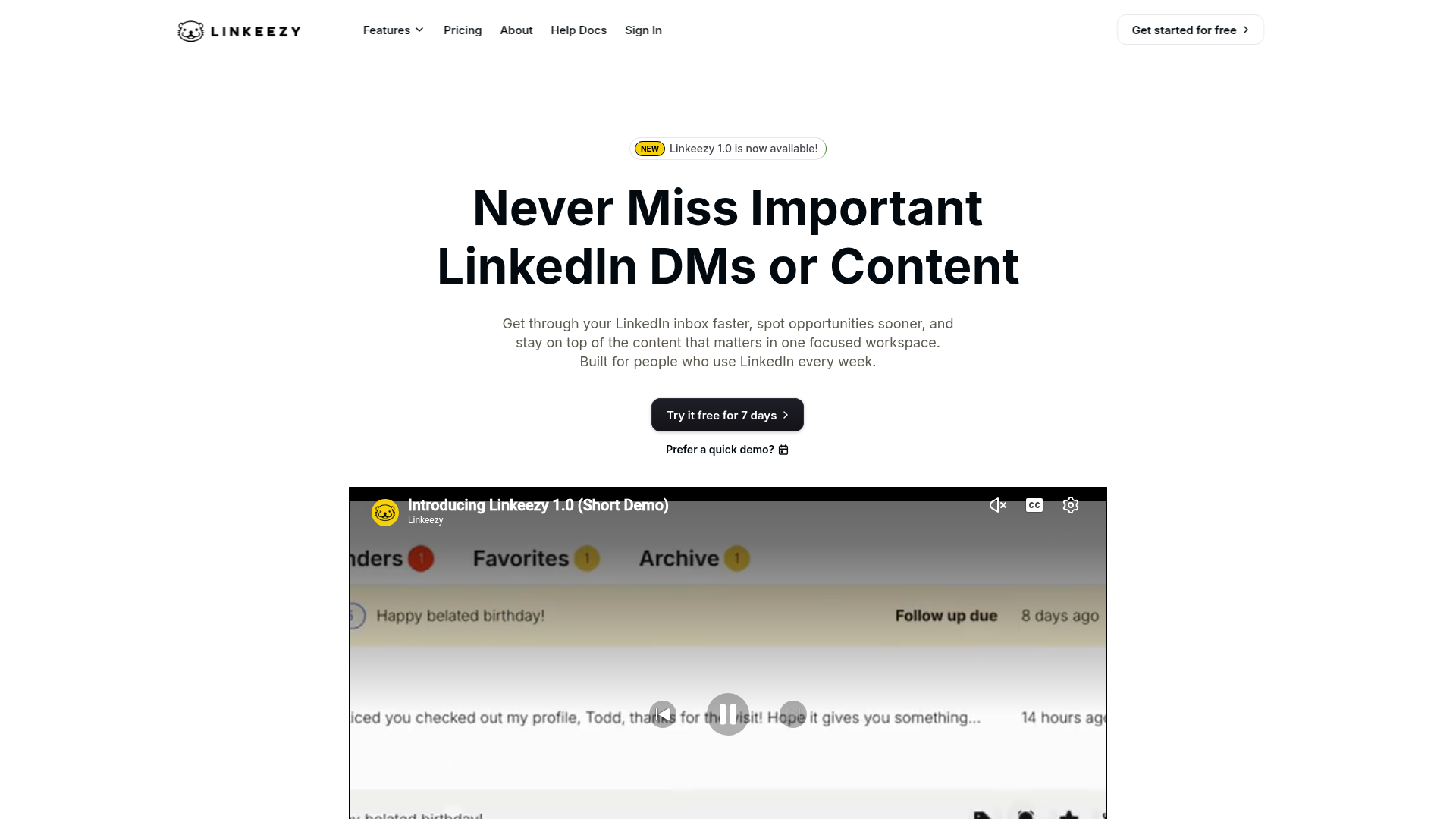 Linkeezy website