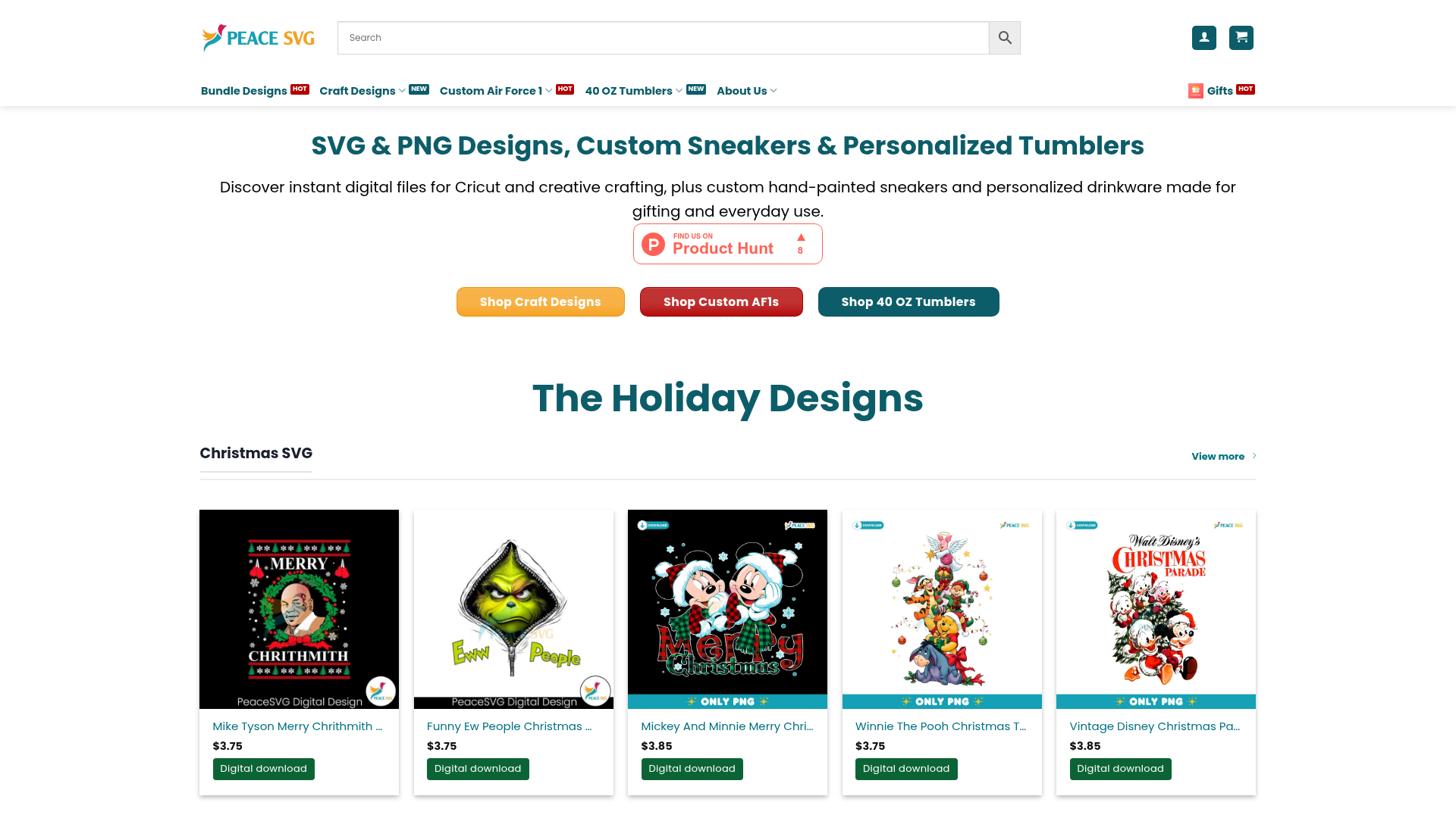 PeaceSVG website