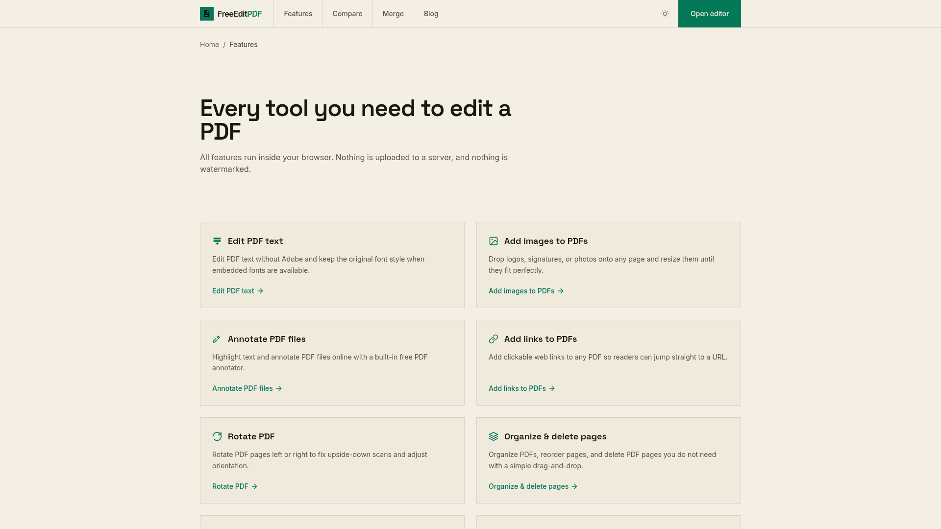 FreeEditPDF screenshot 2