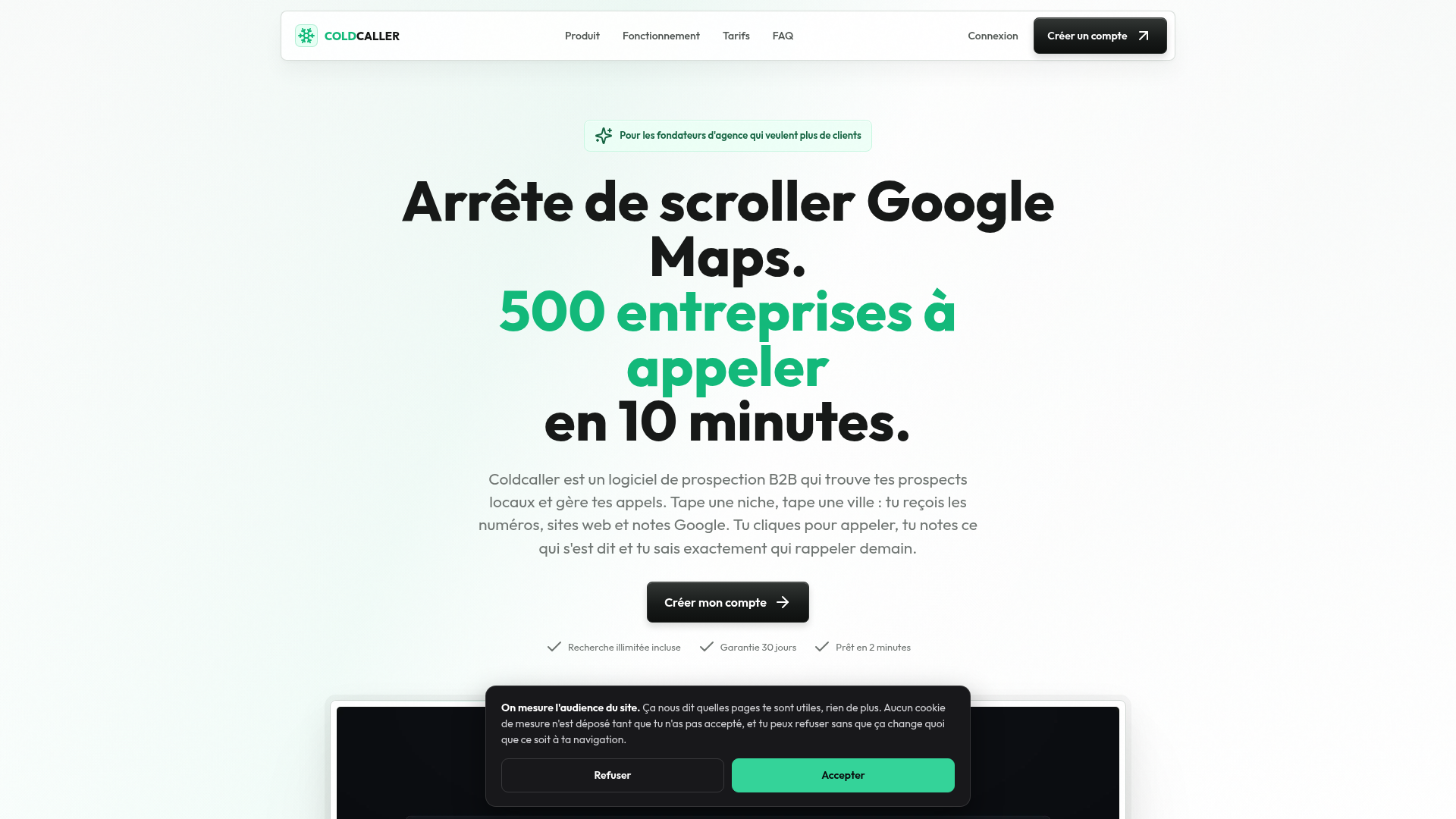 Coldcaller website