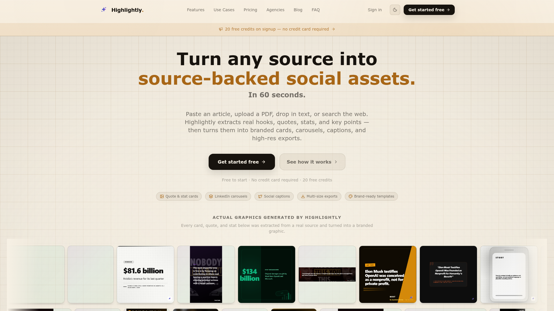 Highlightly website