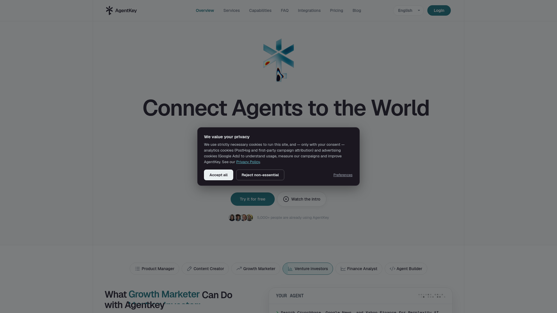 AgentKey website