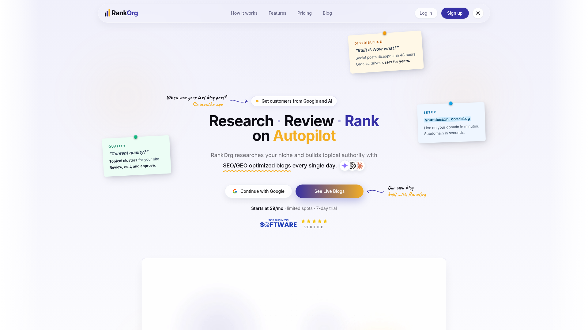 RankOrg website