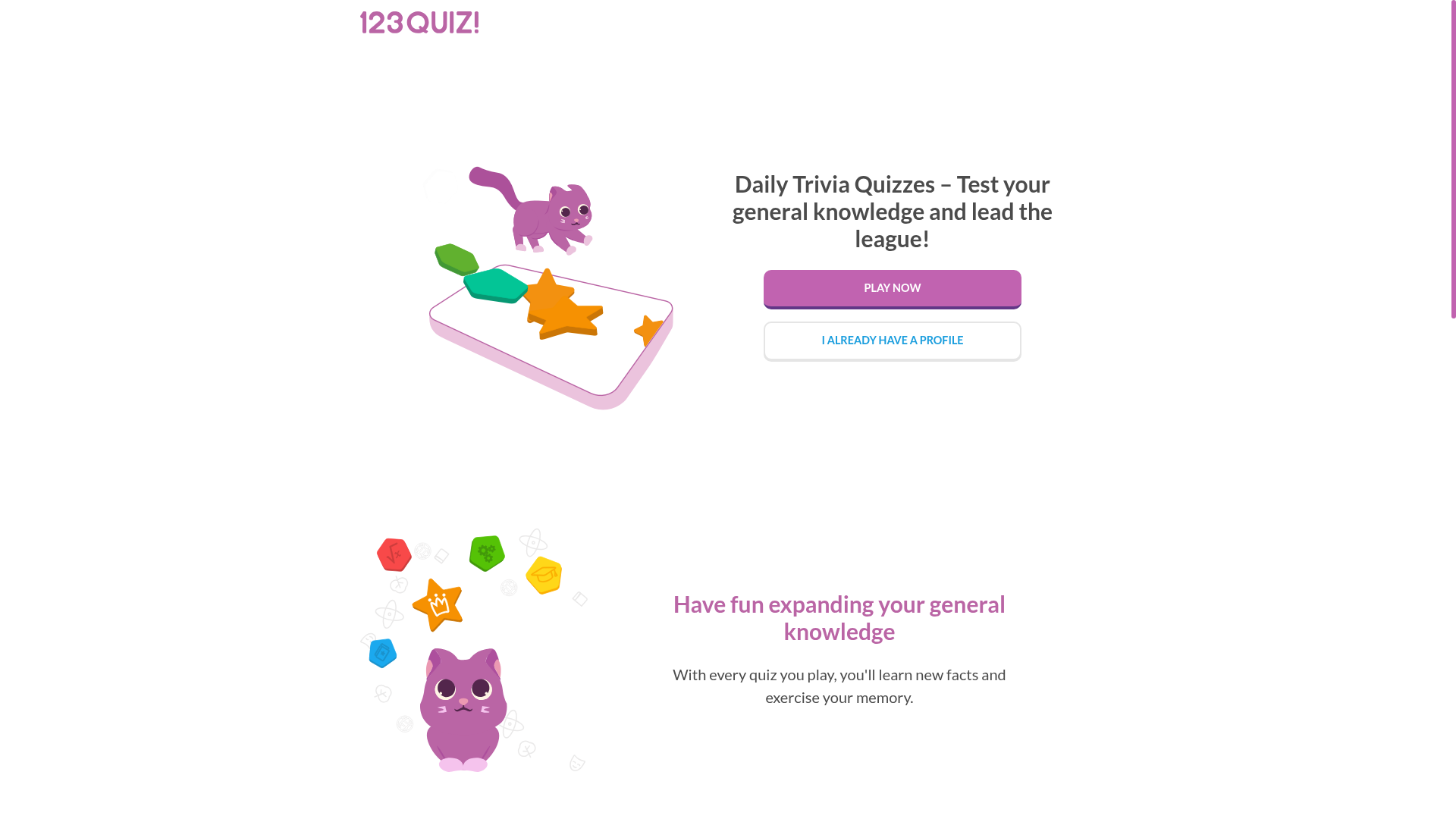 123QUIZ! website