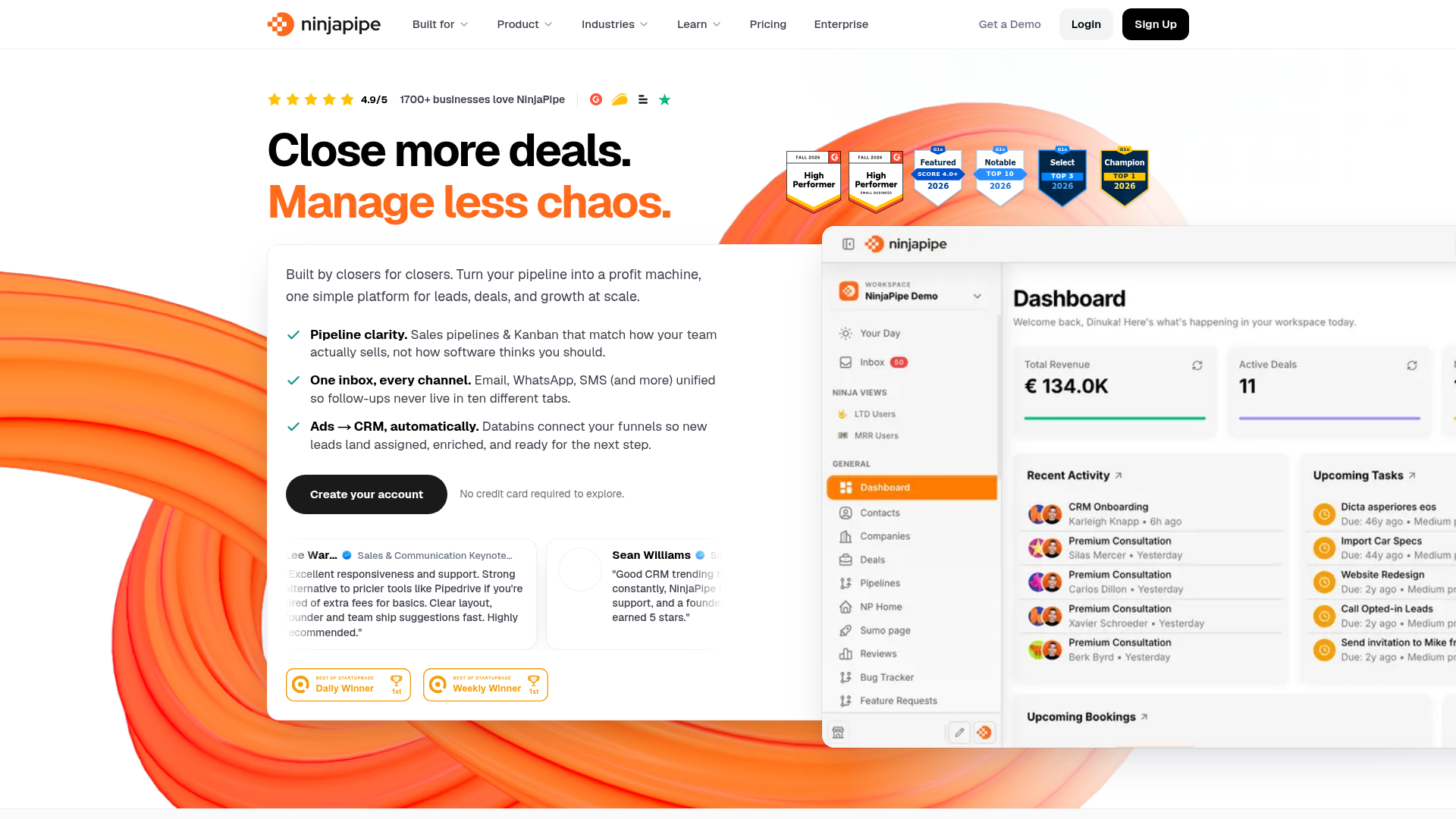 NinjaPipe website