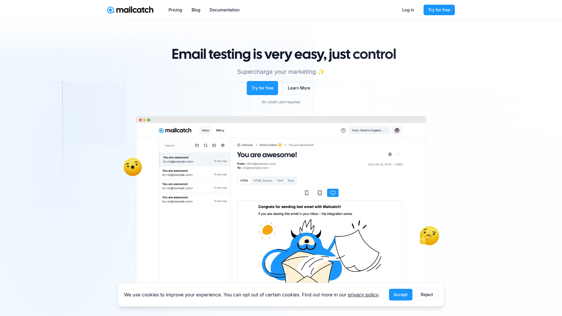Mailcatch website