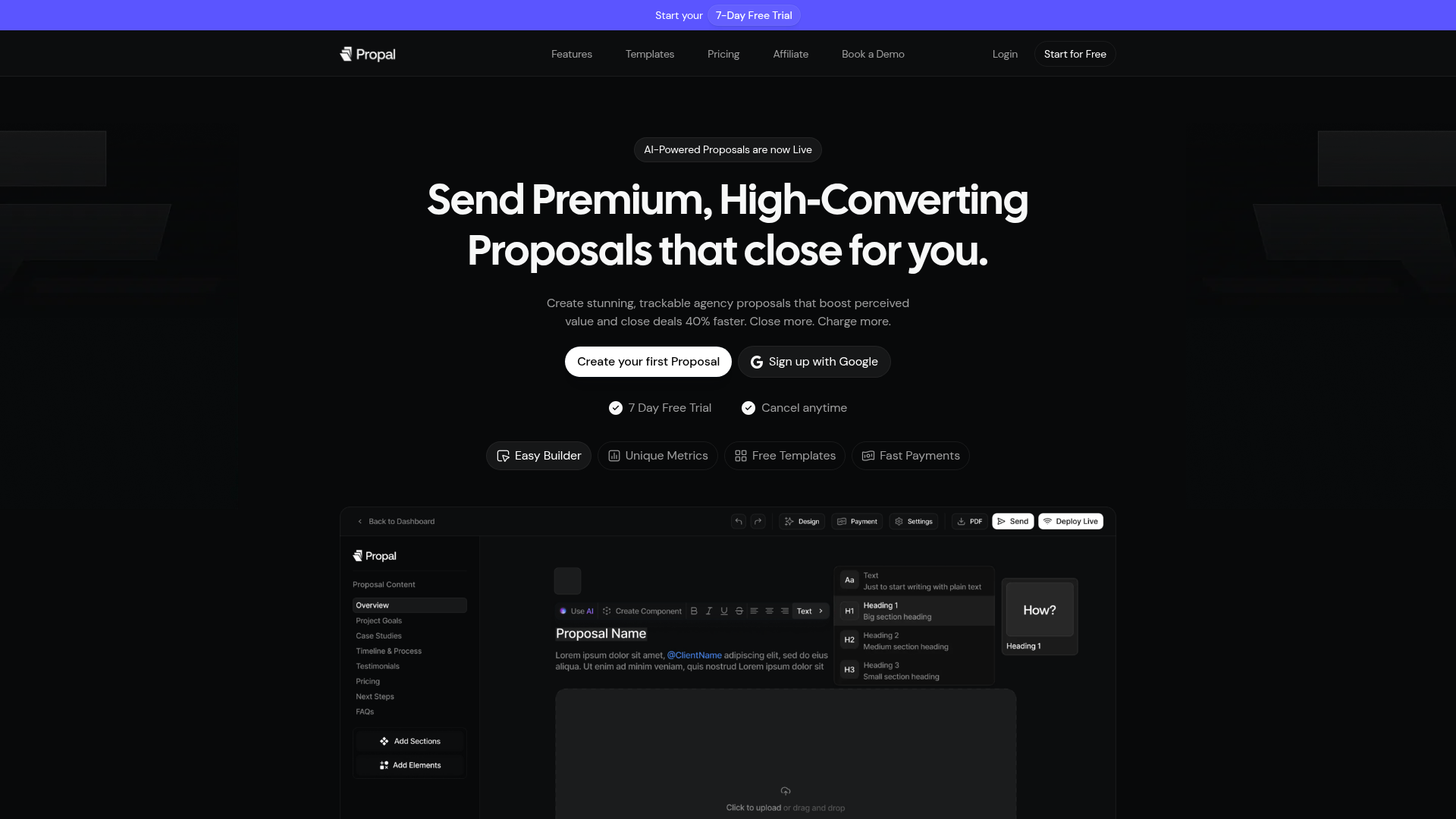 Propal website