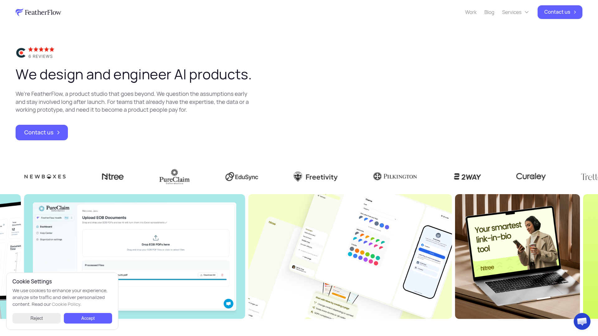 FeatherFlow website