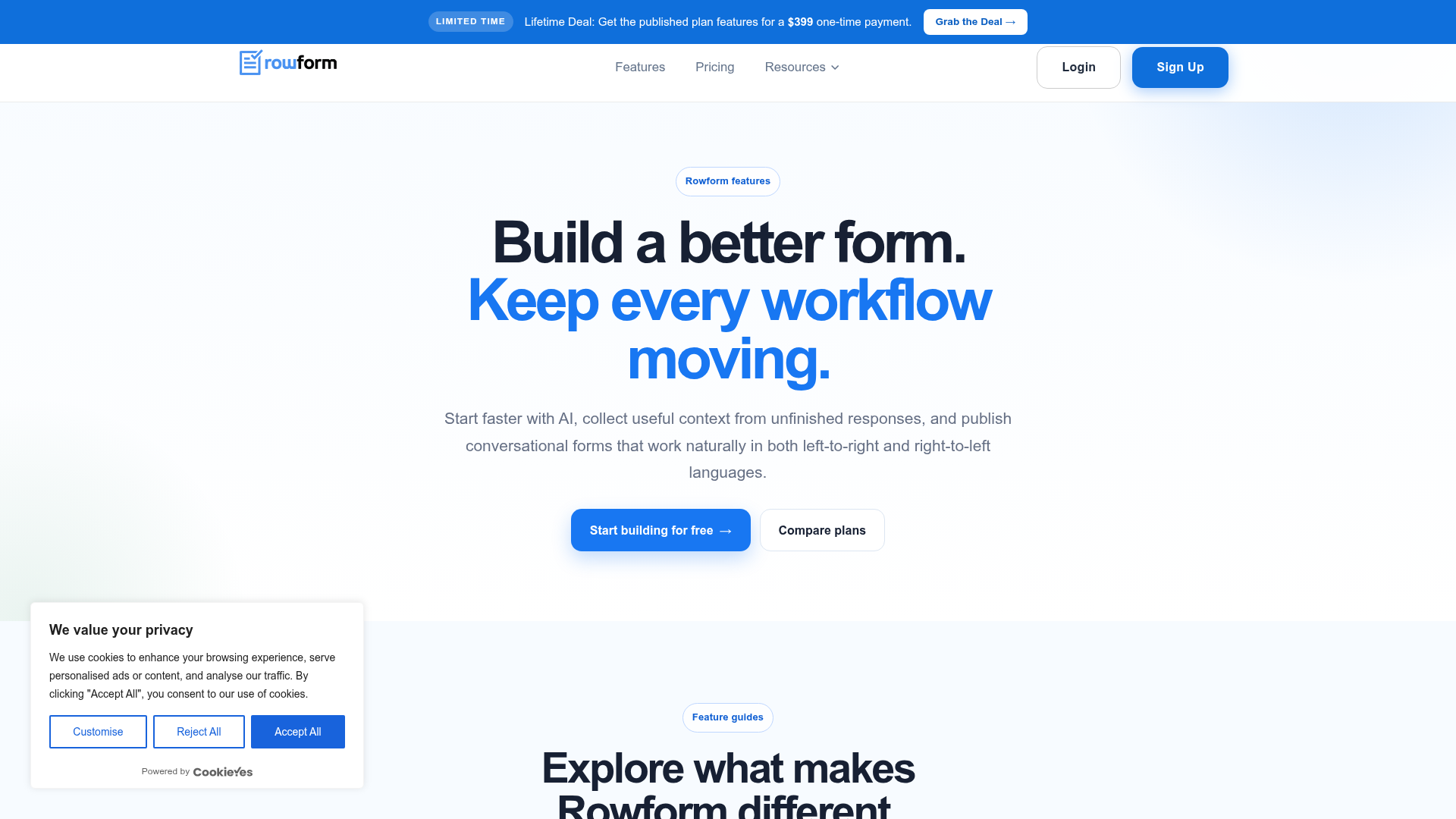 Rowform screenshot 3