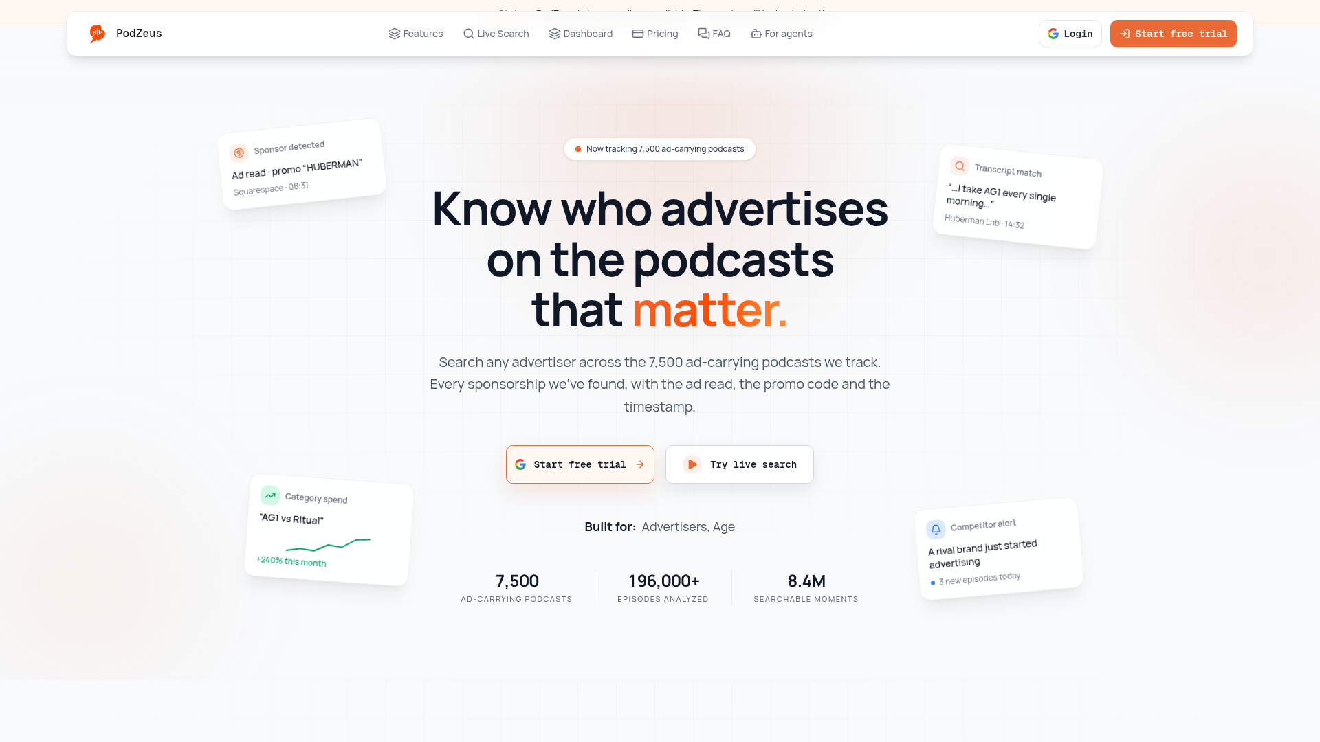 PodZeus website