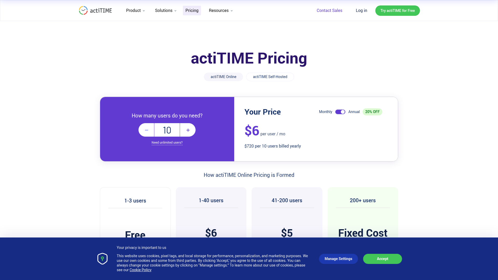 actiTIME screenshot 2