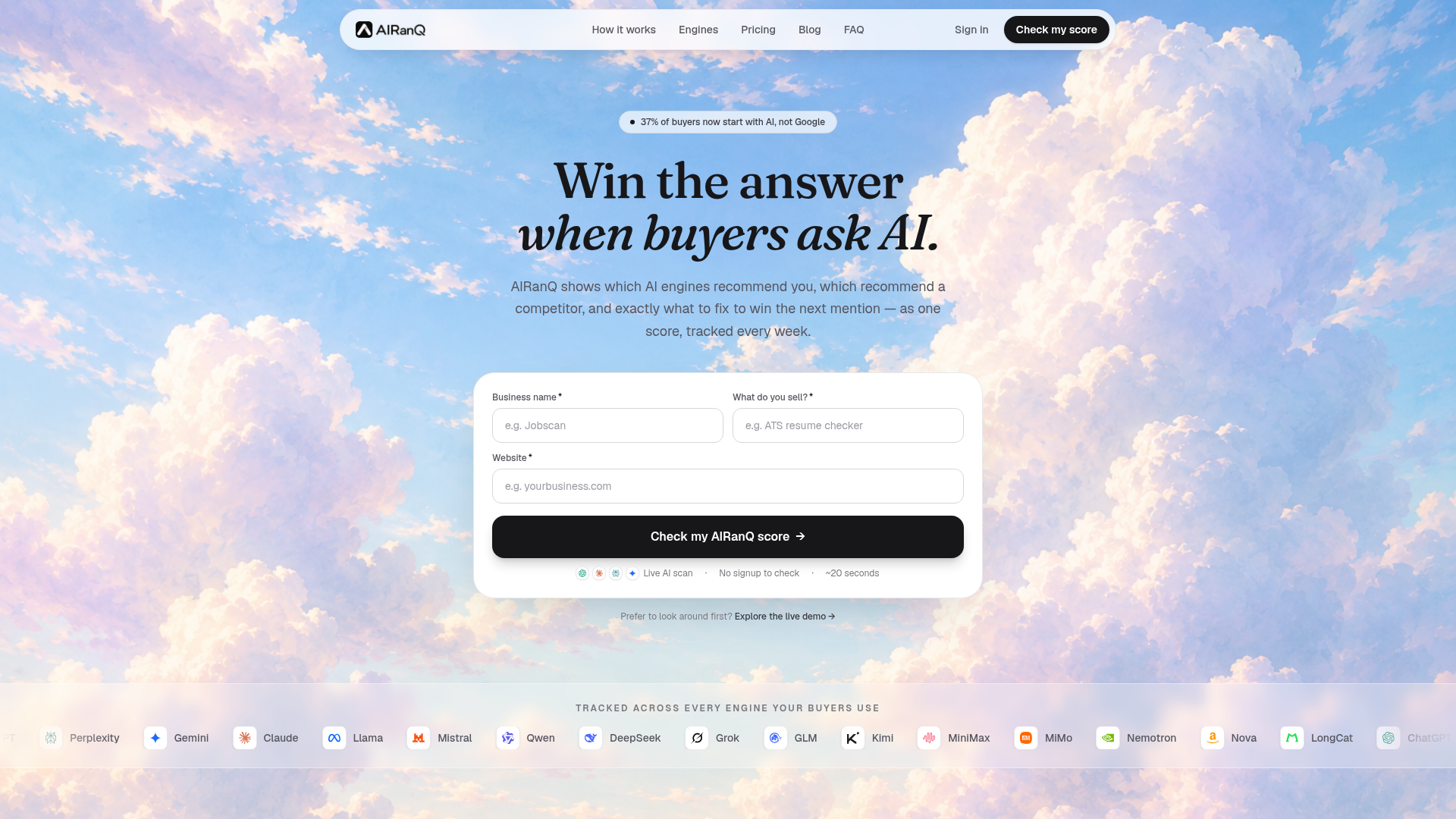 AIRanQ website