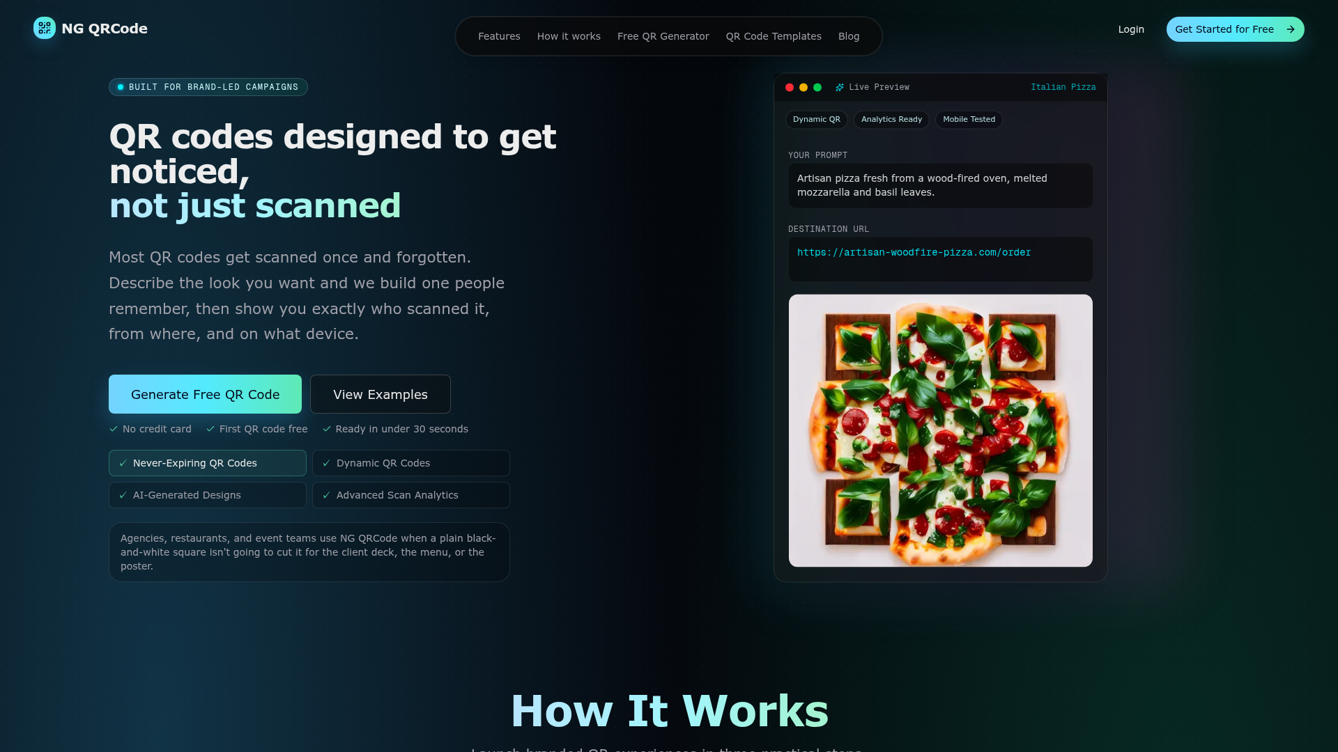 NG QRCode website