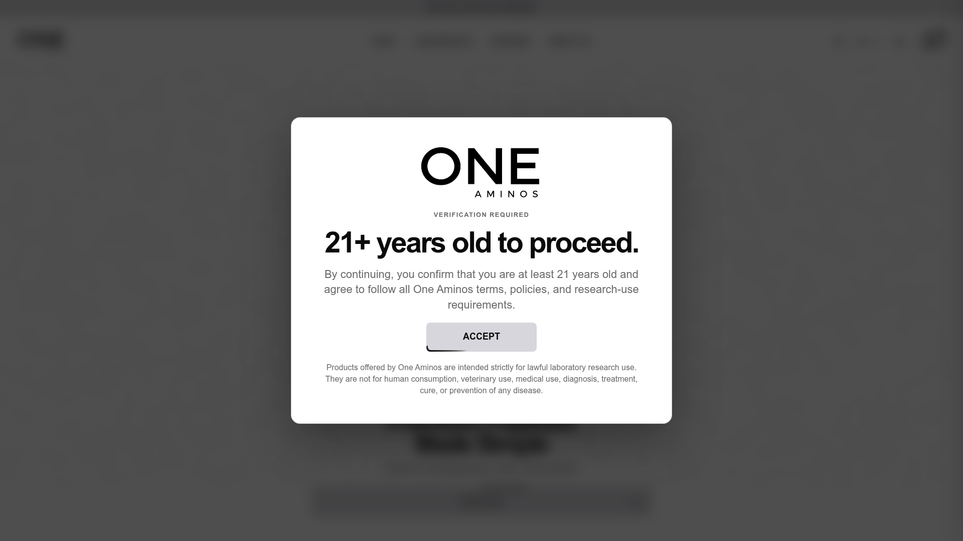 One Aminos website