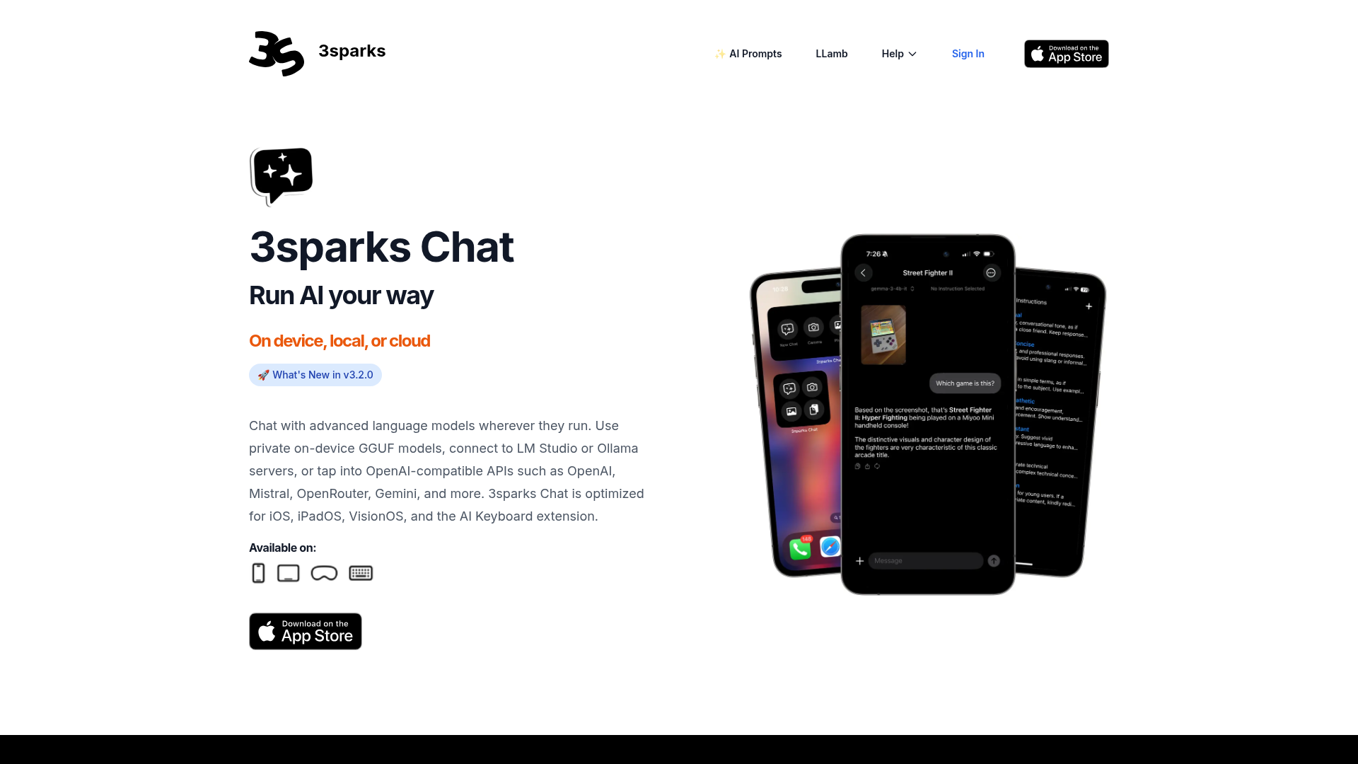 3sparks Chat website