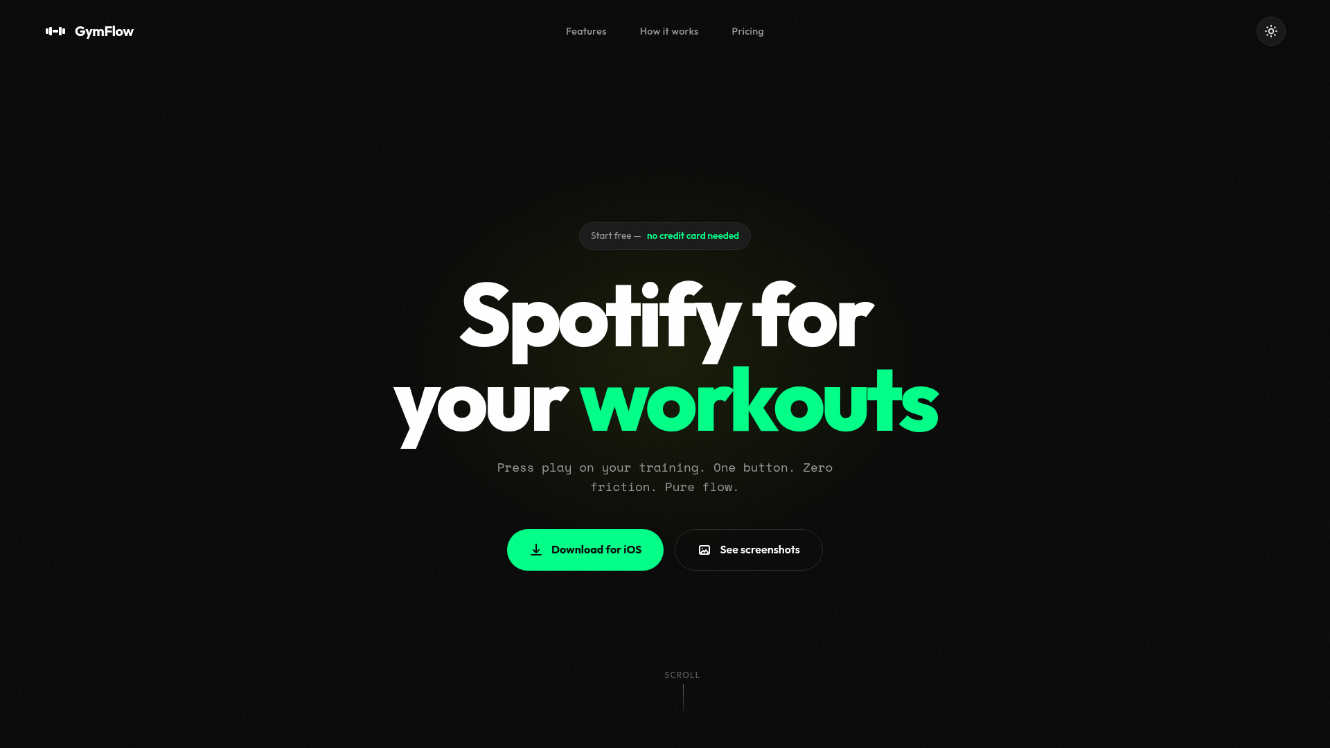 GymFlow website