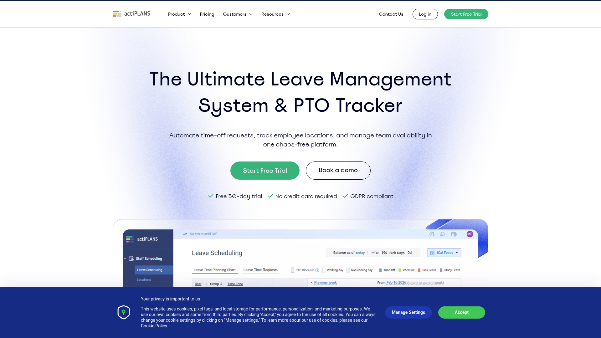actiPLANS website