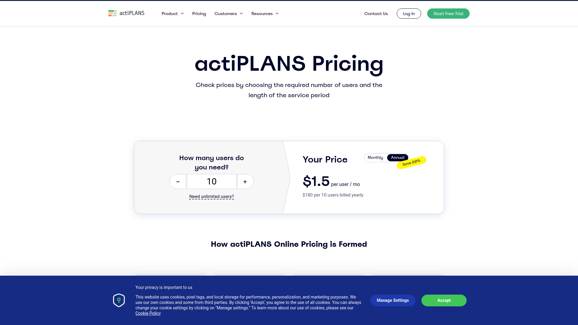 actiPLANS screenshot 2