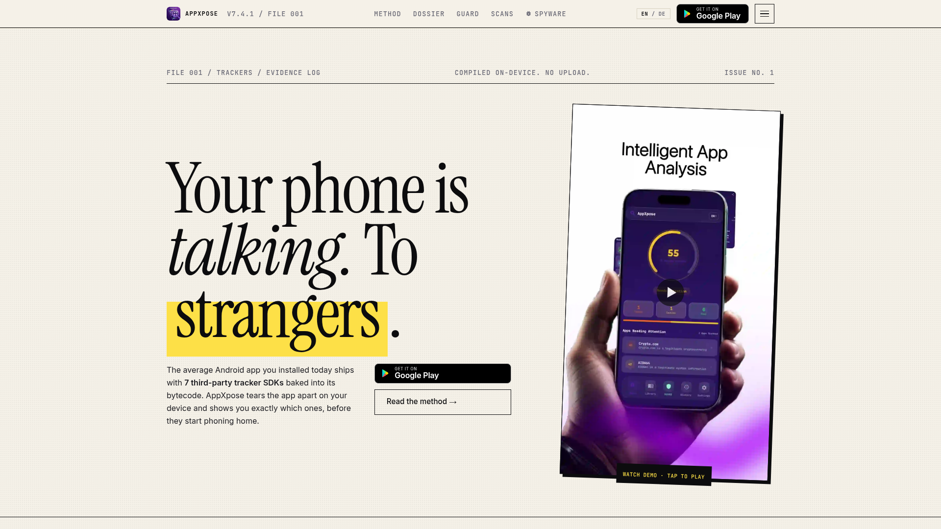 AppXpose website