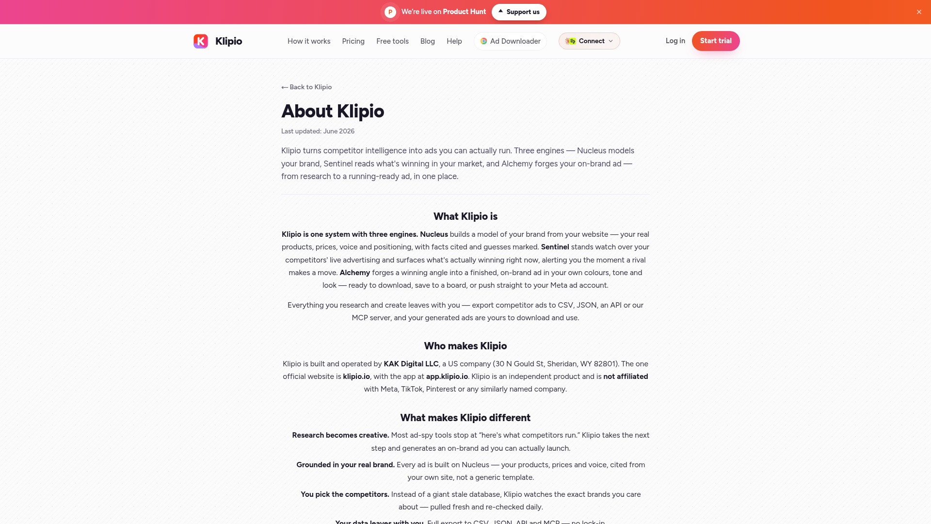 Klipio screenshot 2