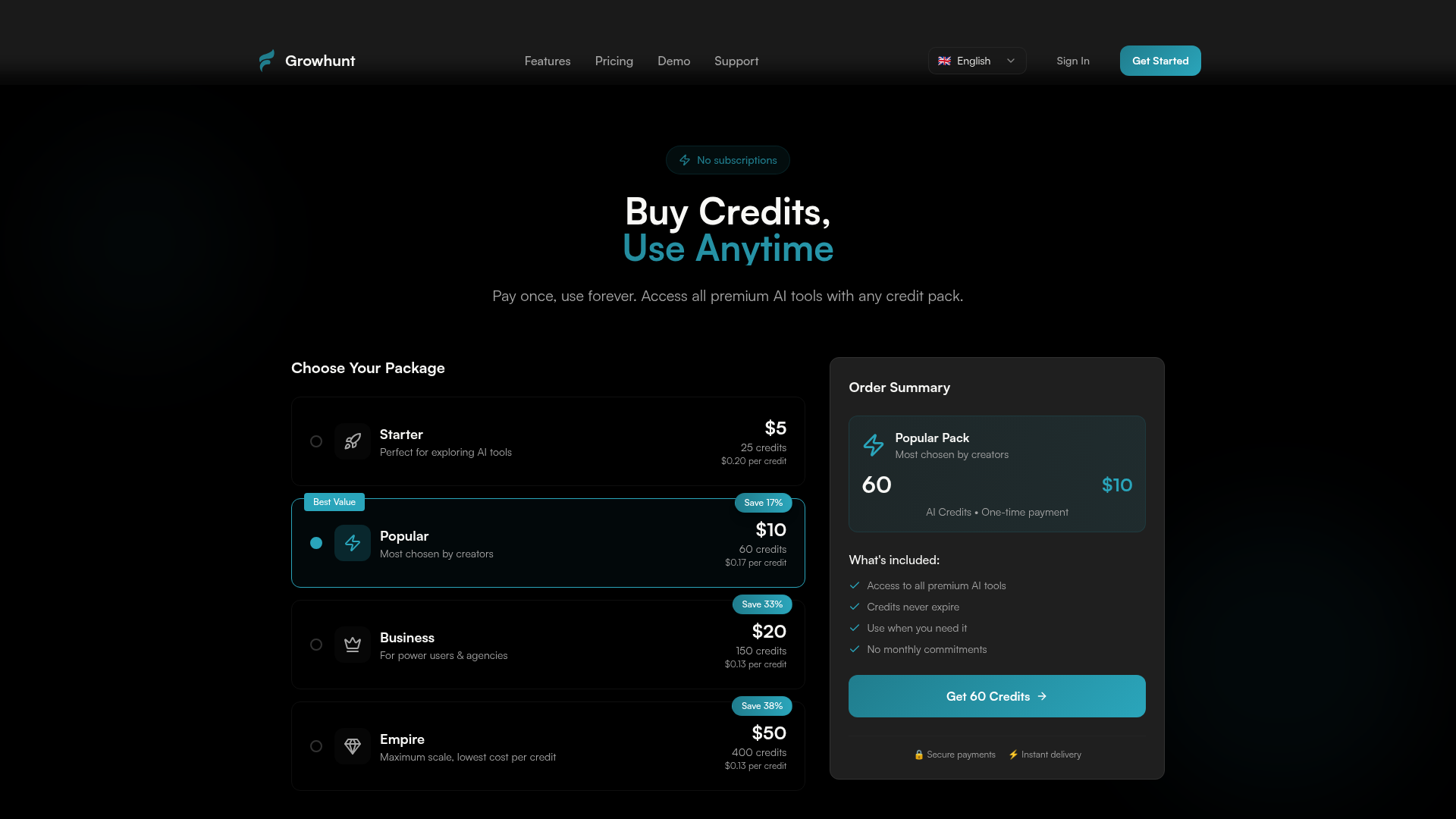 Growhunt screenshot 2