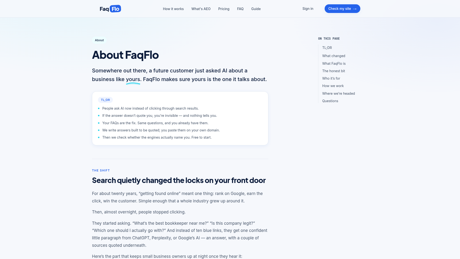 FaqFlo screenshot 2