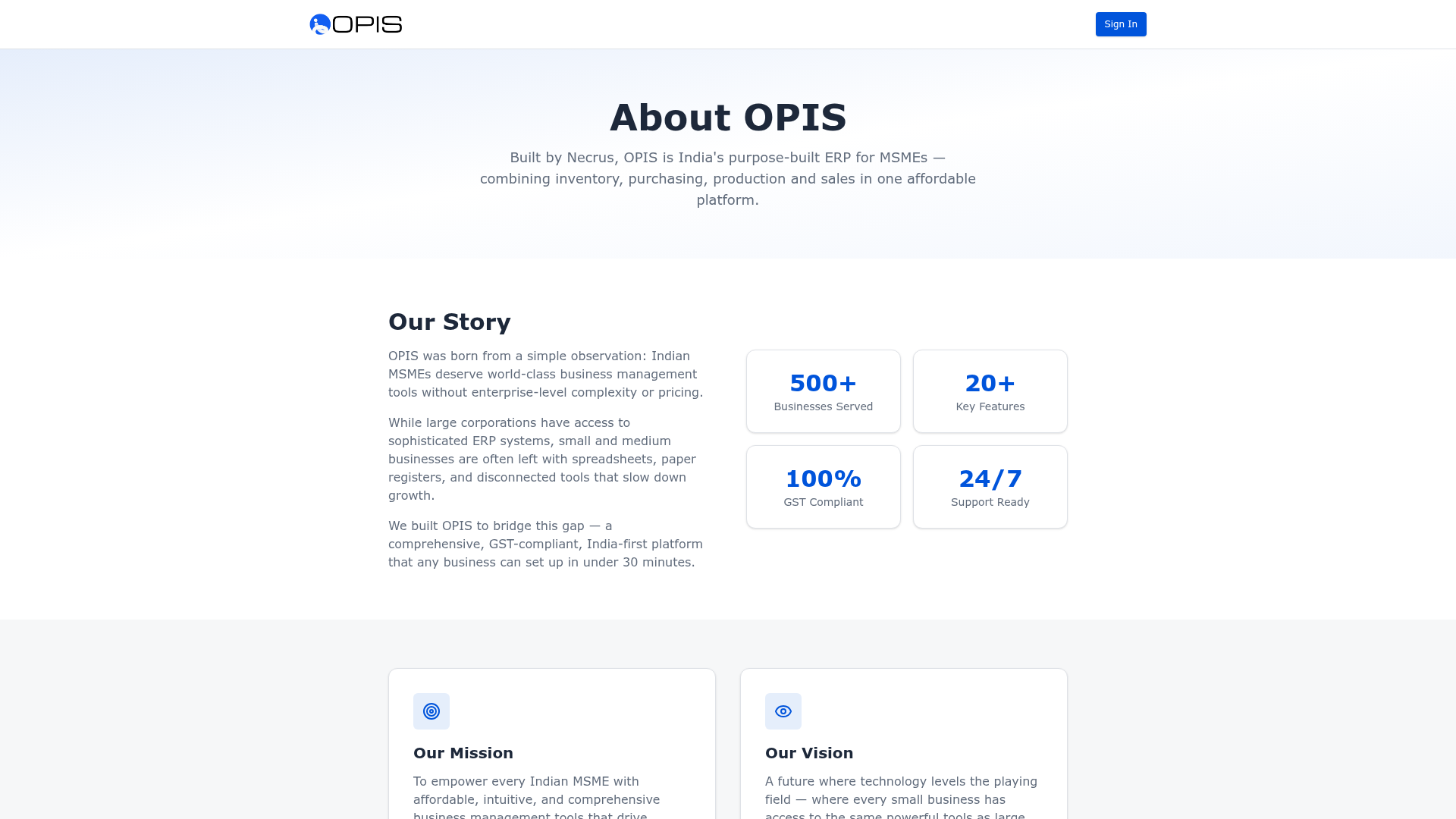 OPIS ERP screenshot 2
