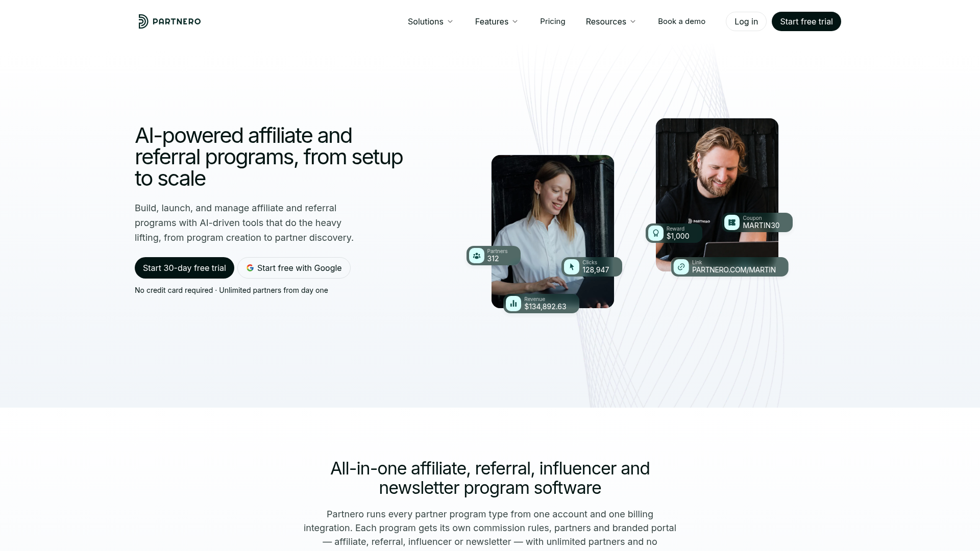 Partnero website