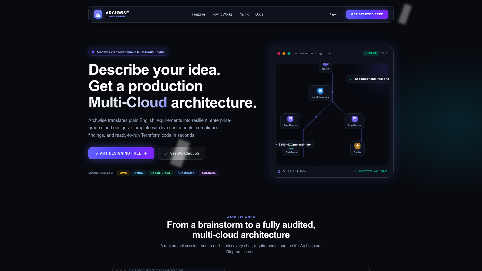 Archwise website