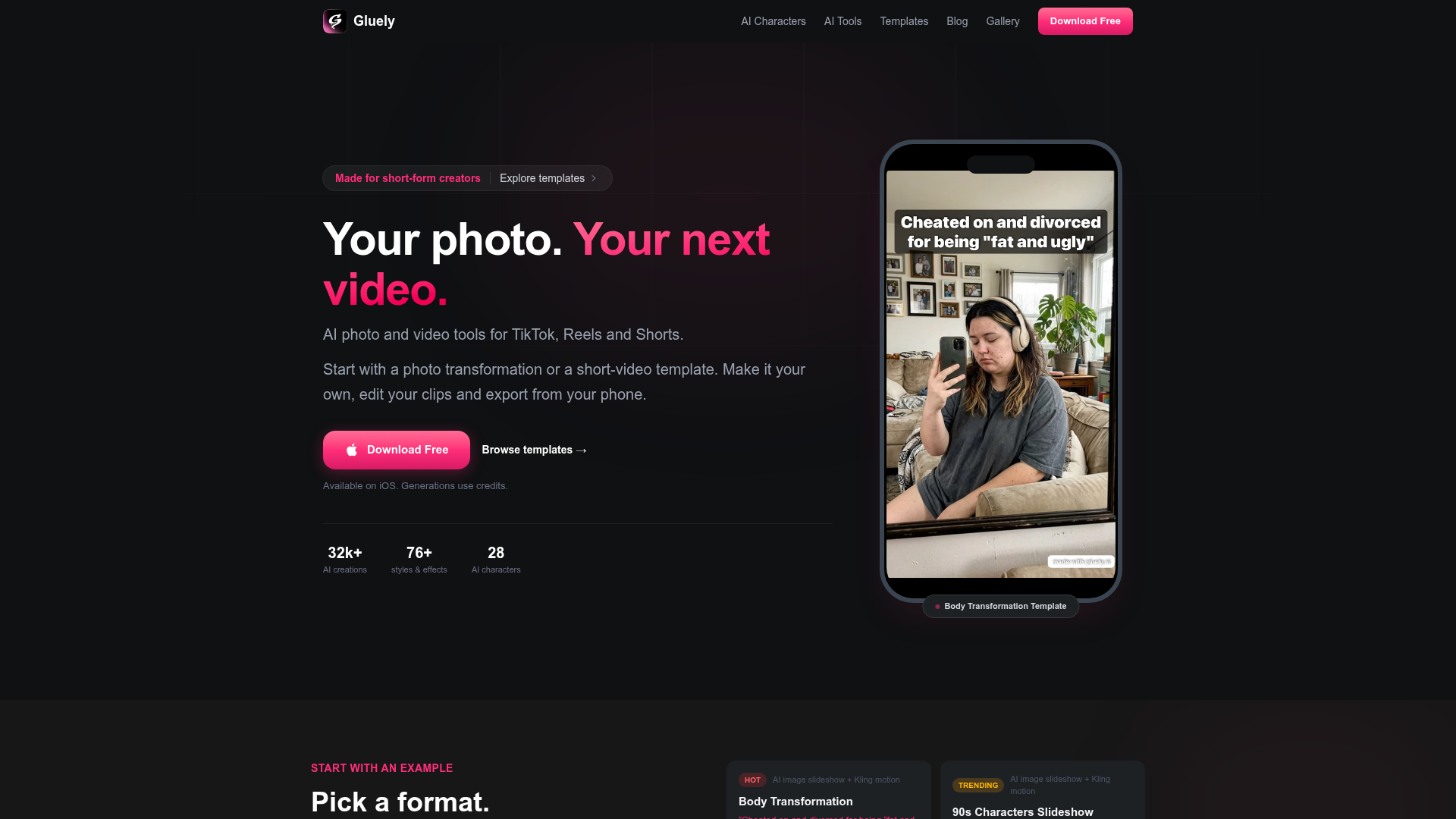 Gluely website