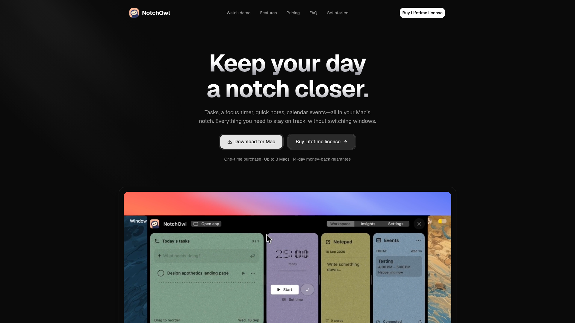 NotchOwl website