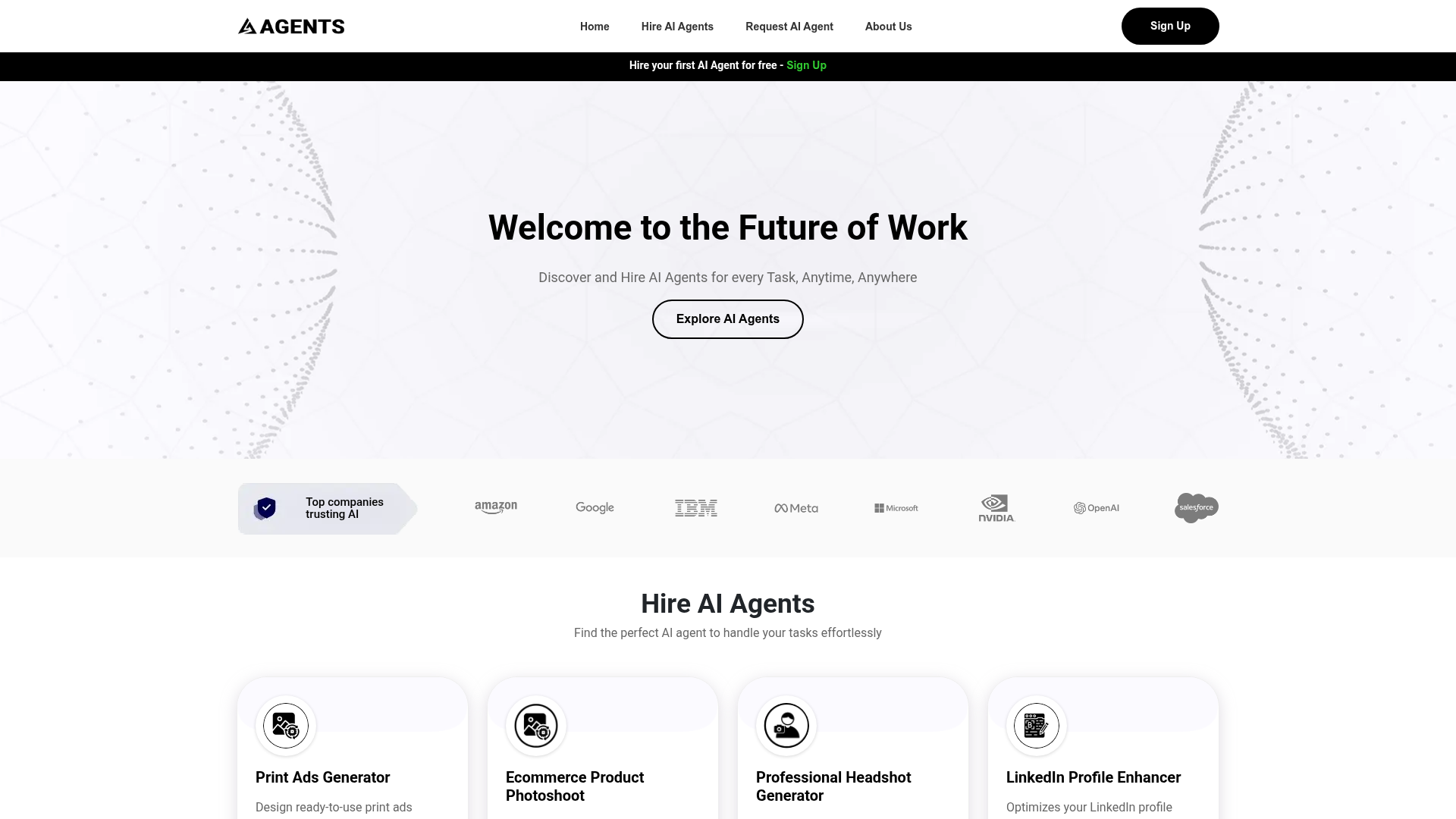 ActionAgents website