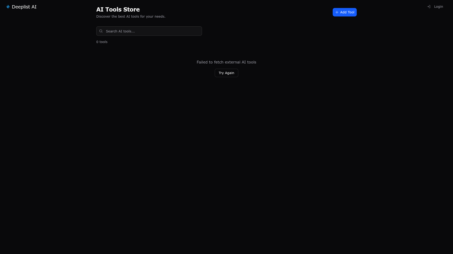 Deeplist AI website