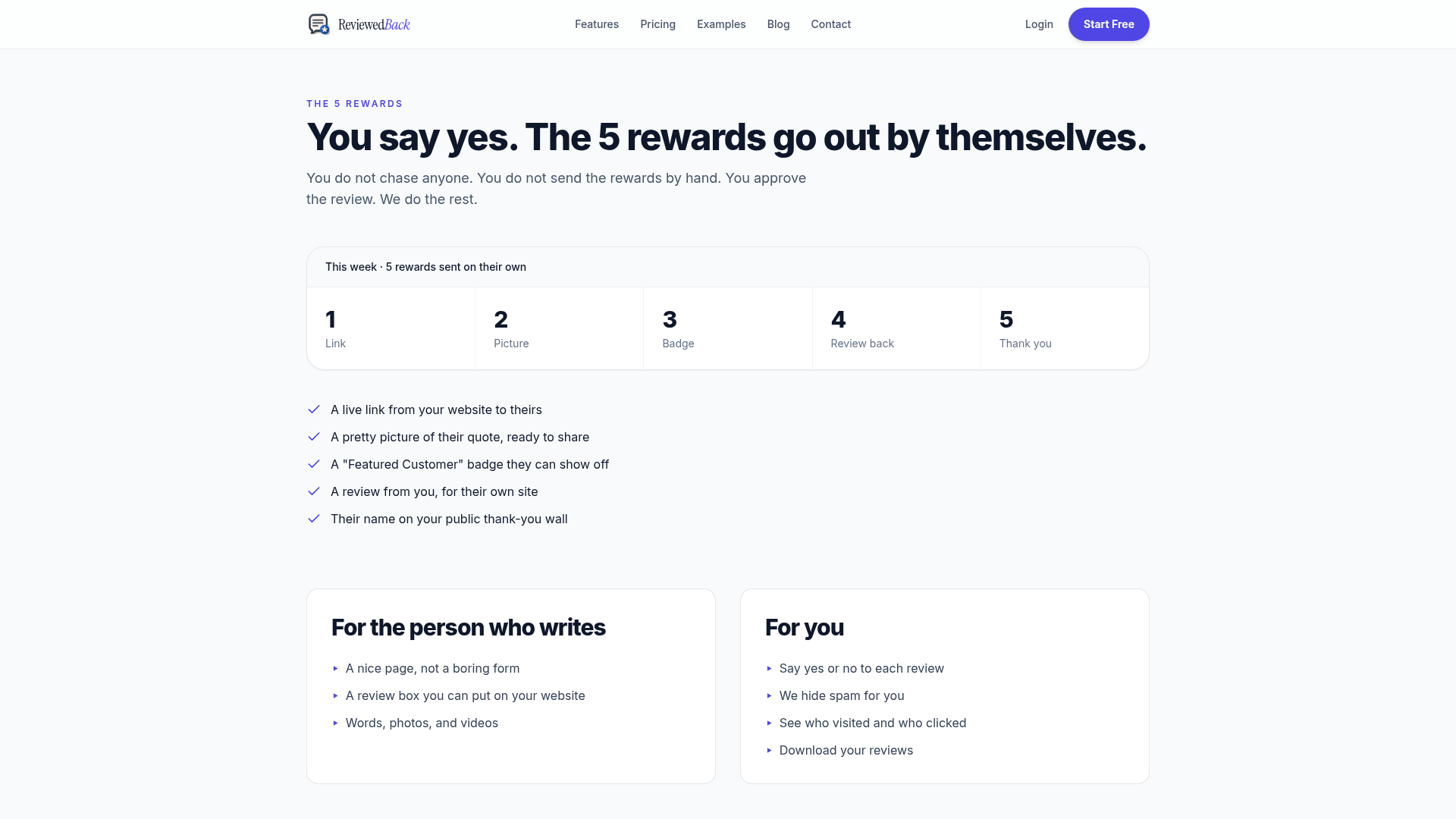 ReviewedBack screenshot 2