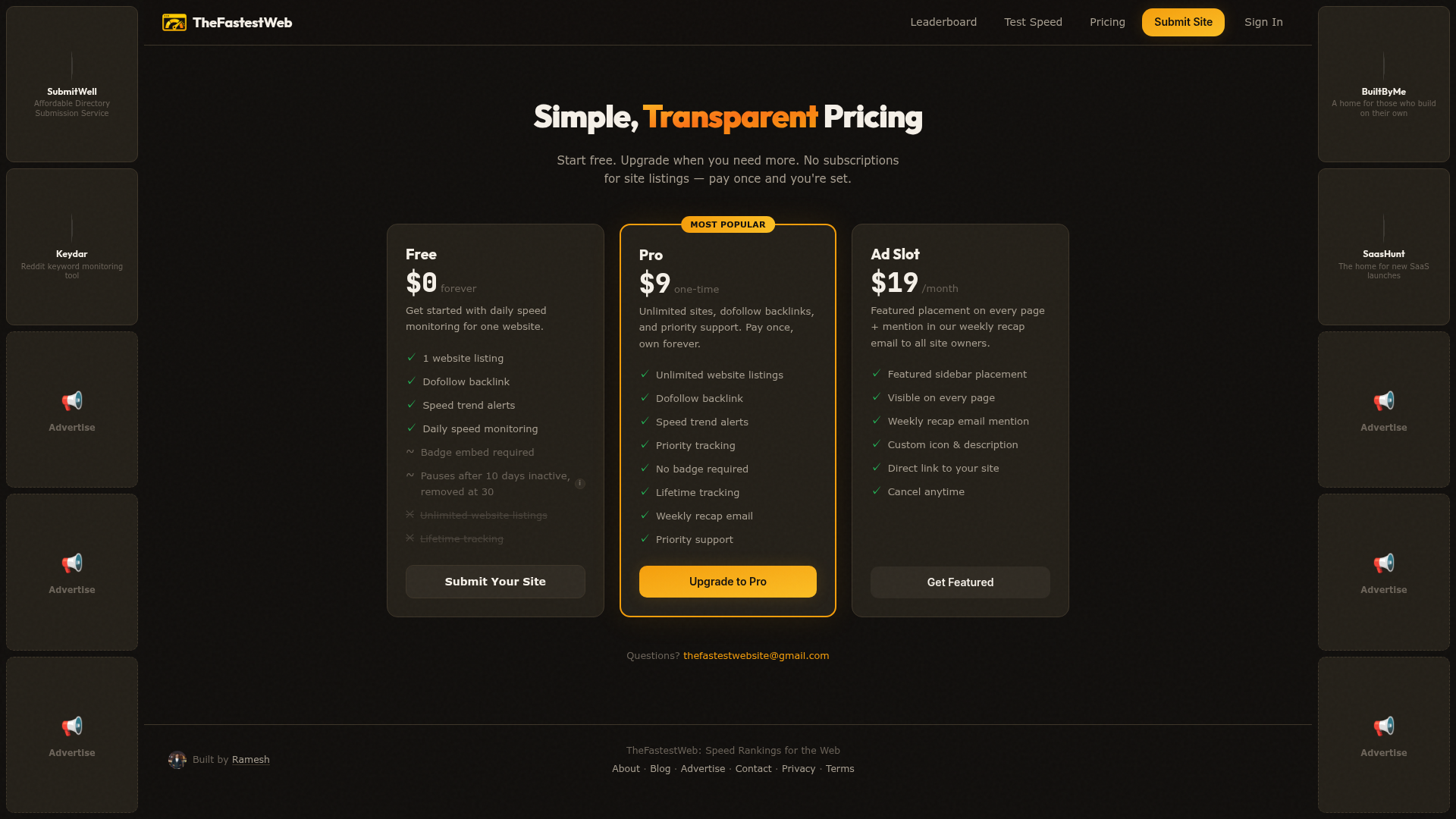 TheFastestWeb screenshot 2