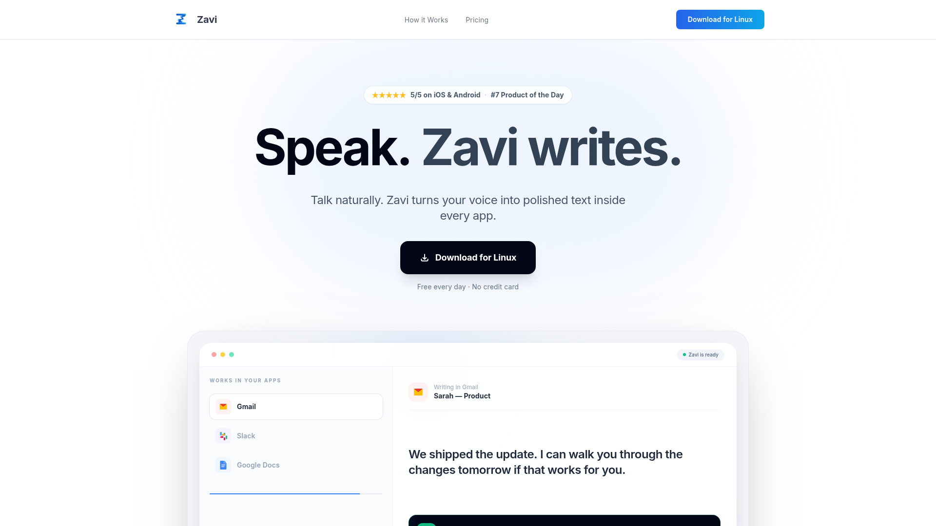 Zavi website