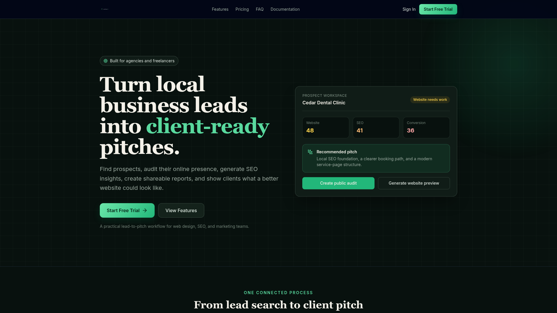 LeadScope AI website