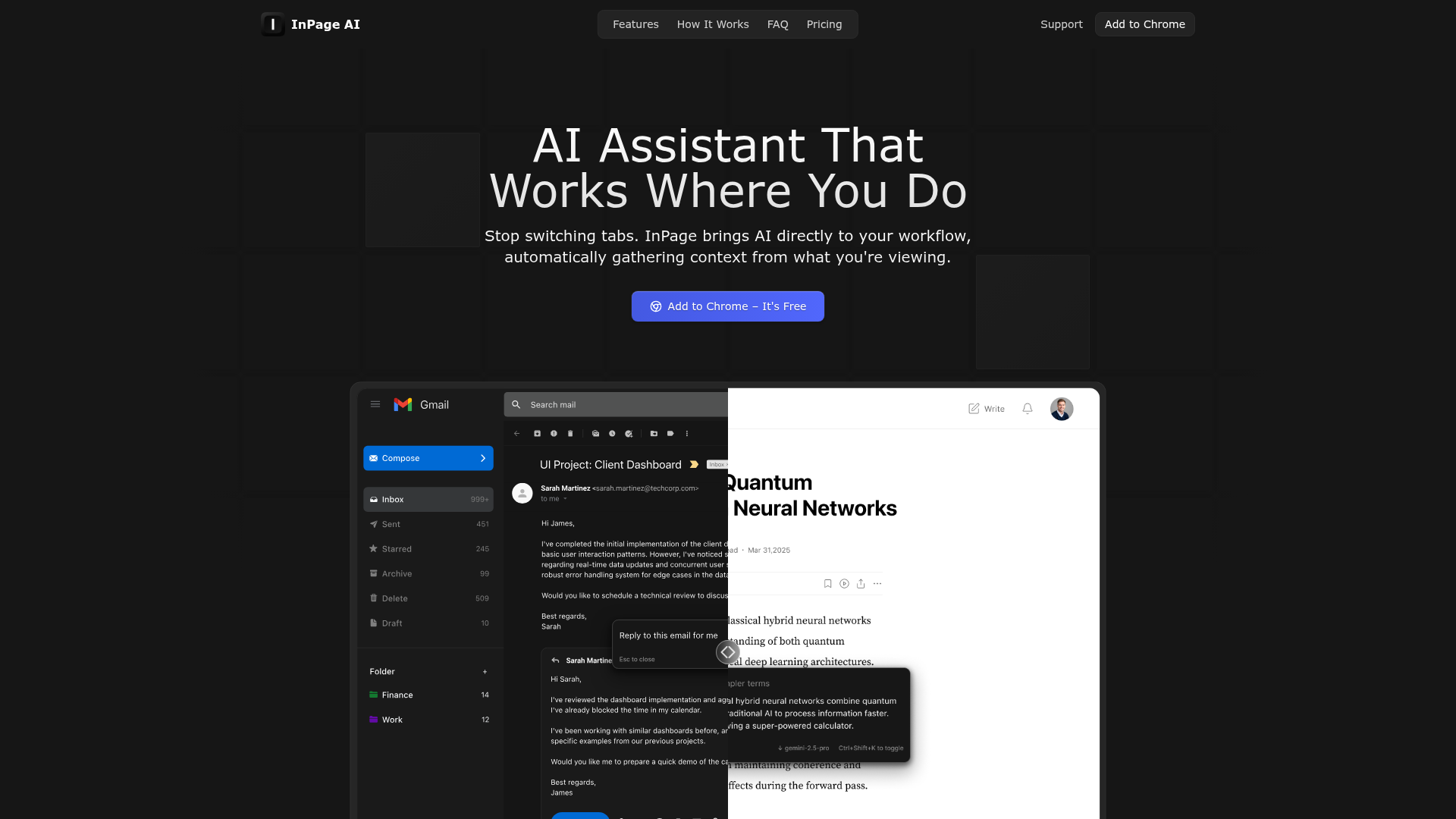 InPage AI website