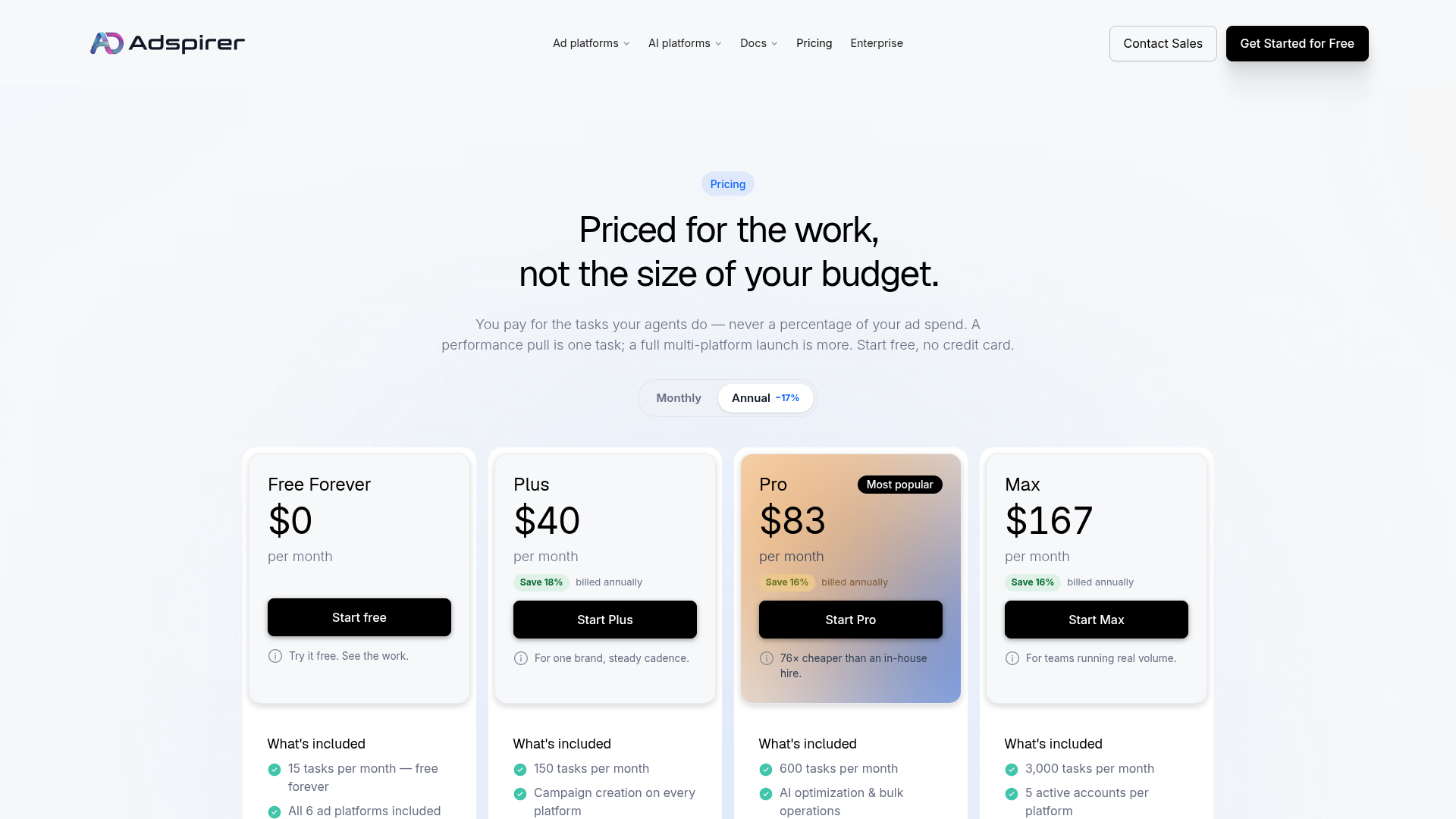 Adspirer screenshot 2