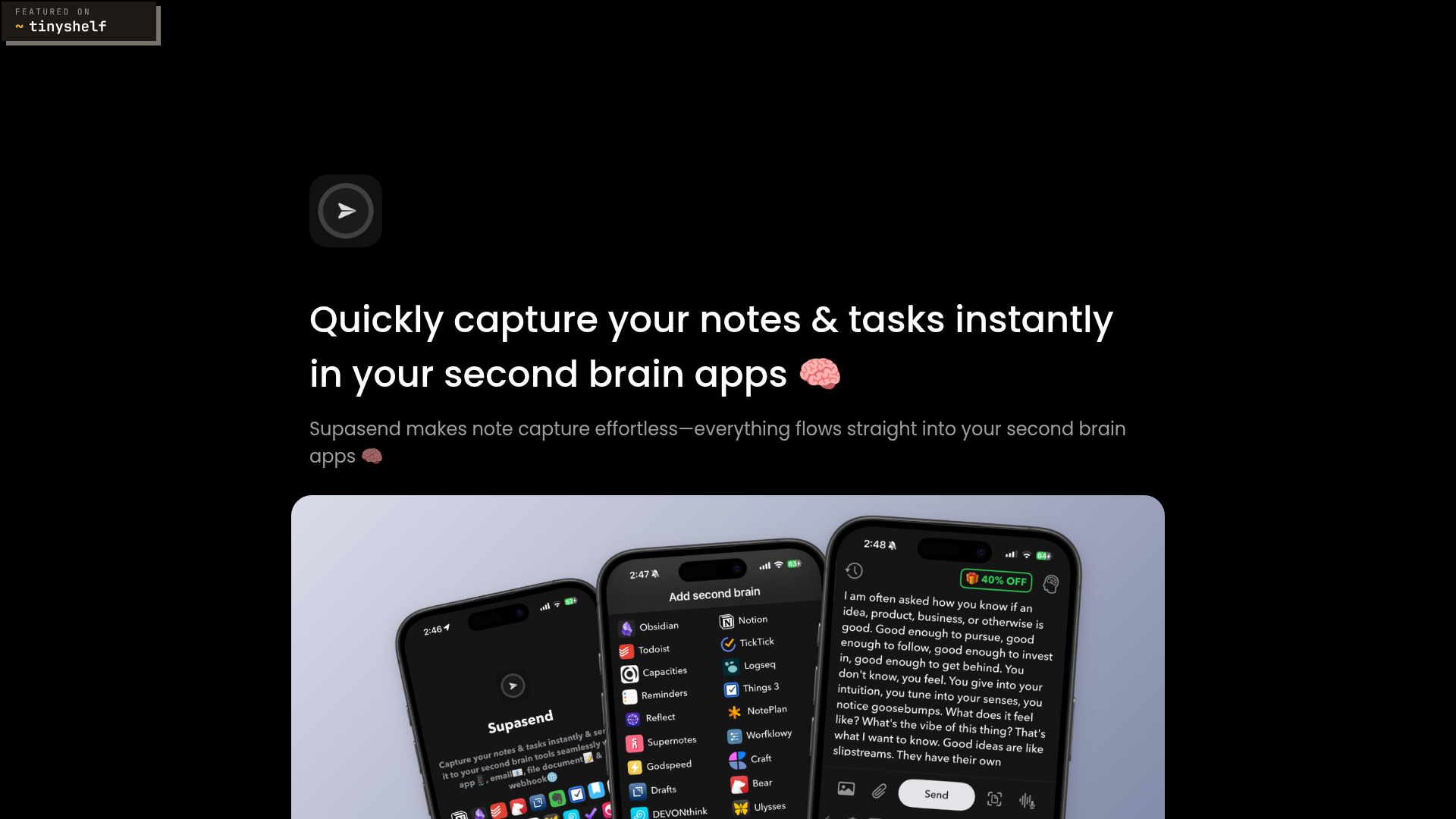 SupaSend website