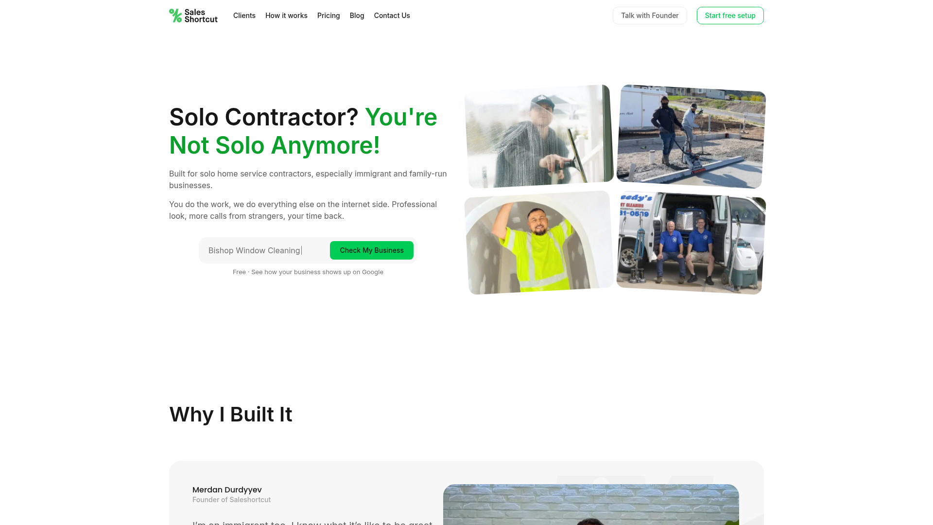 SalesShortcut website