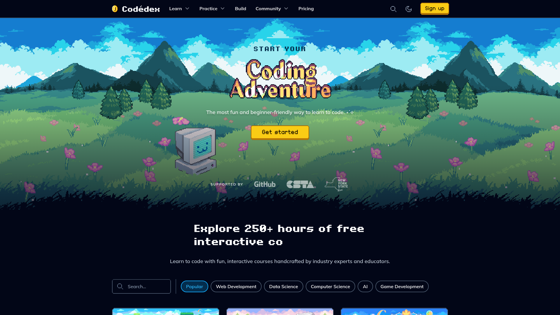 Codédex website