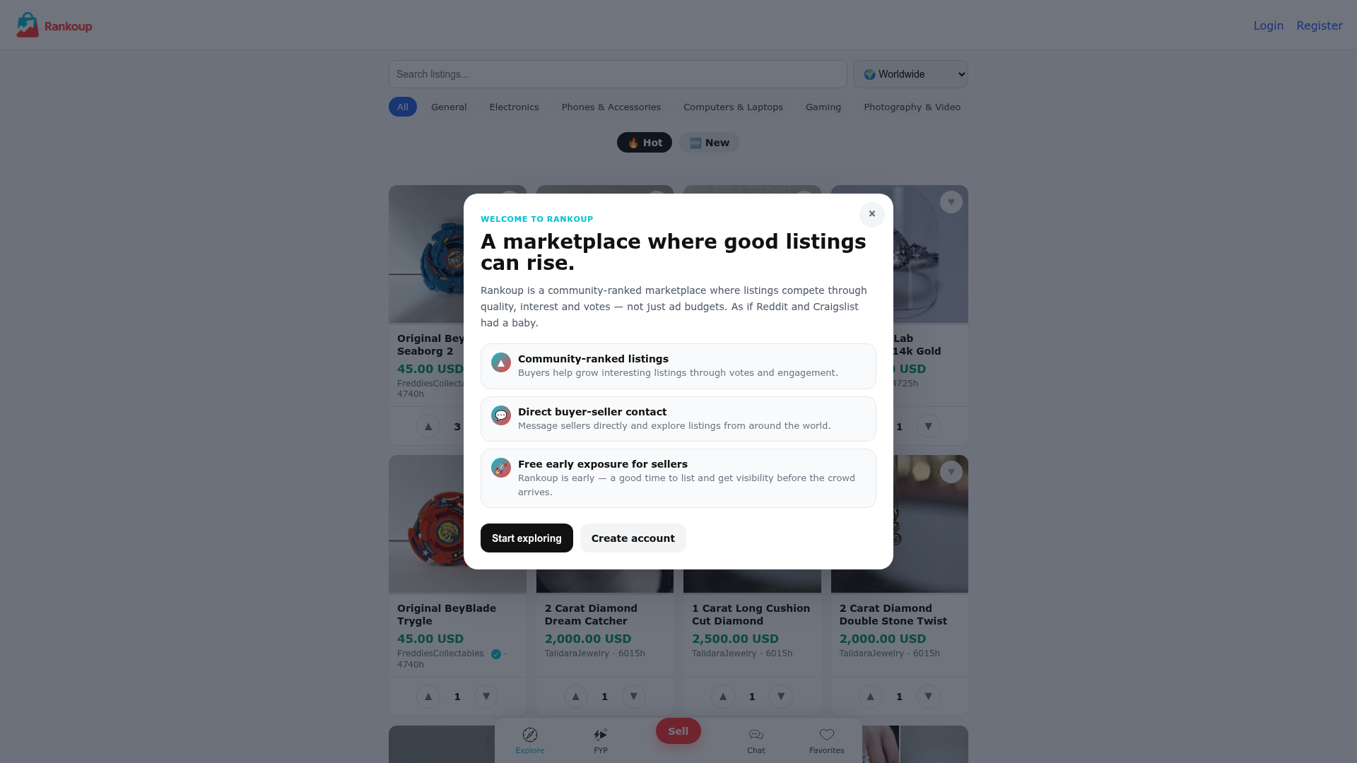 Rankoup website