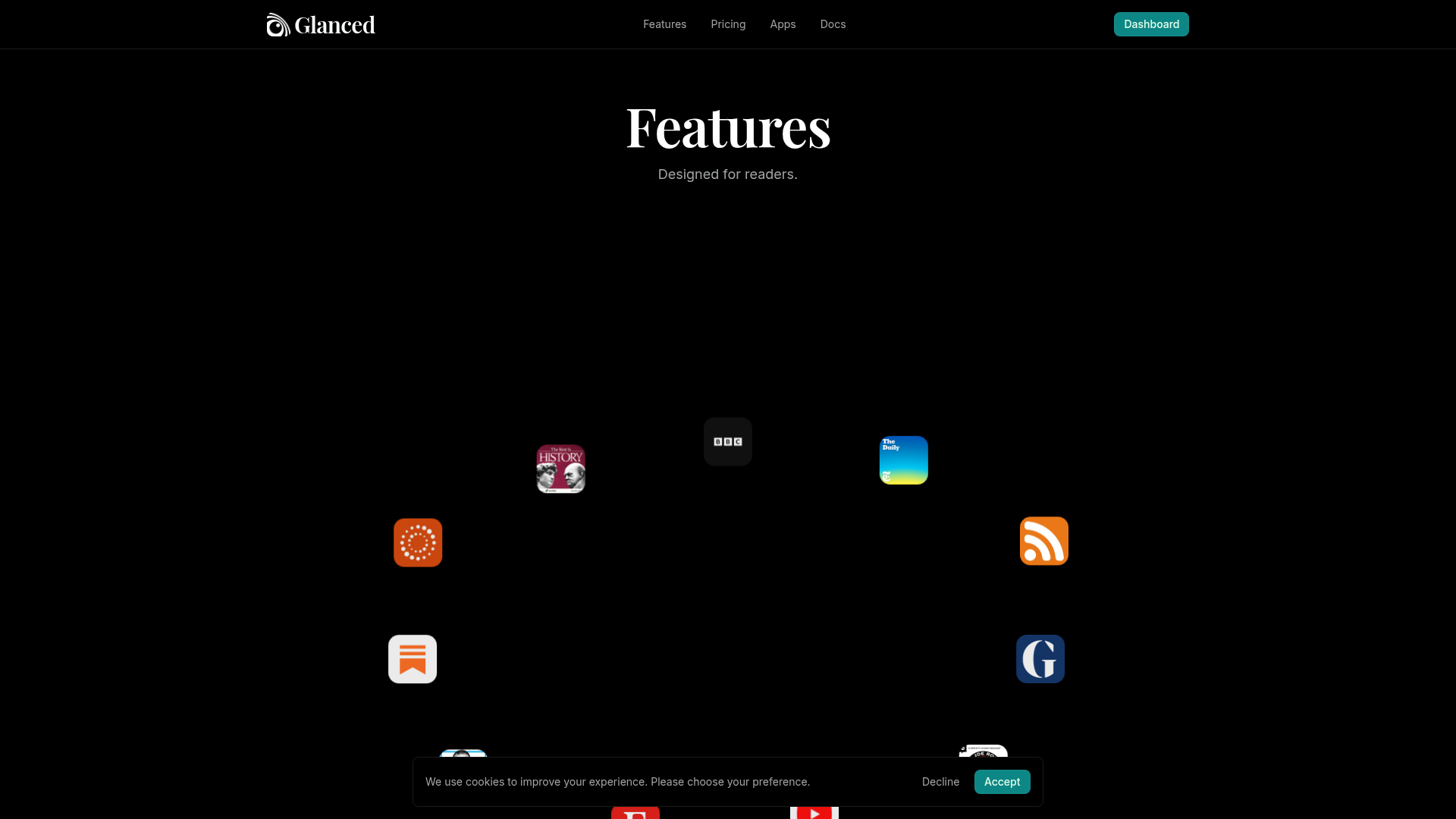 Glanced screenshot 2