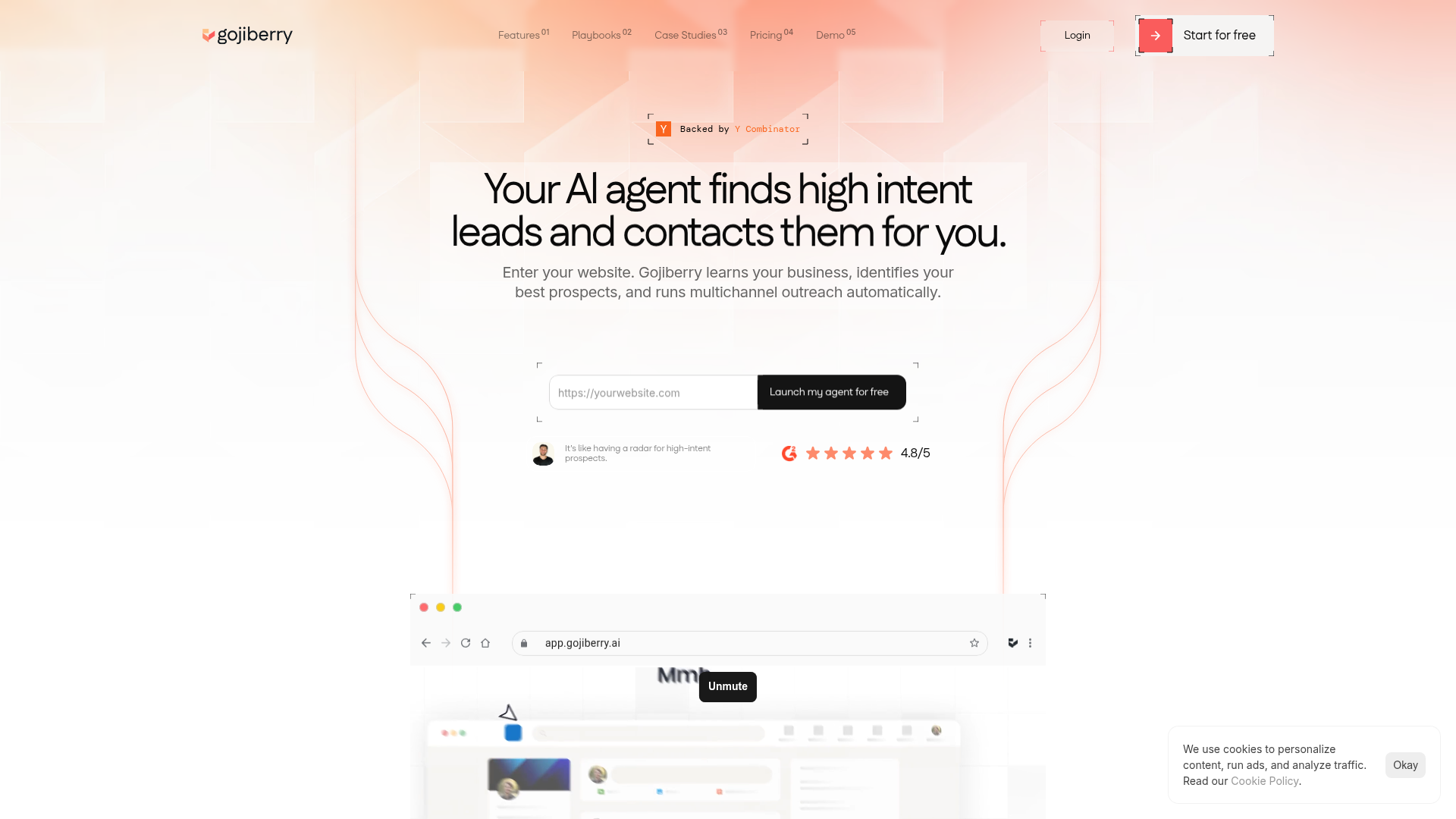Gojiberry AI website