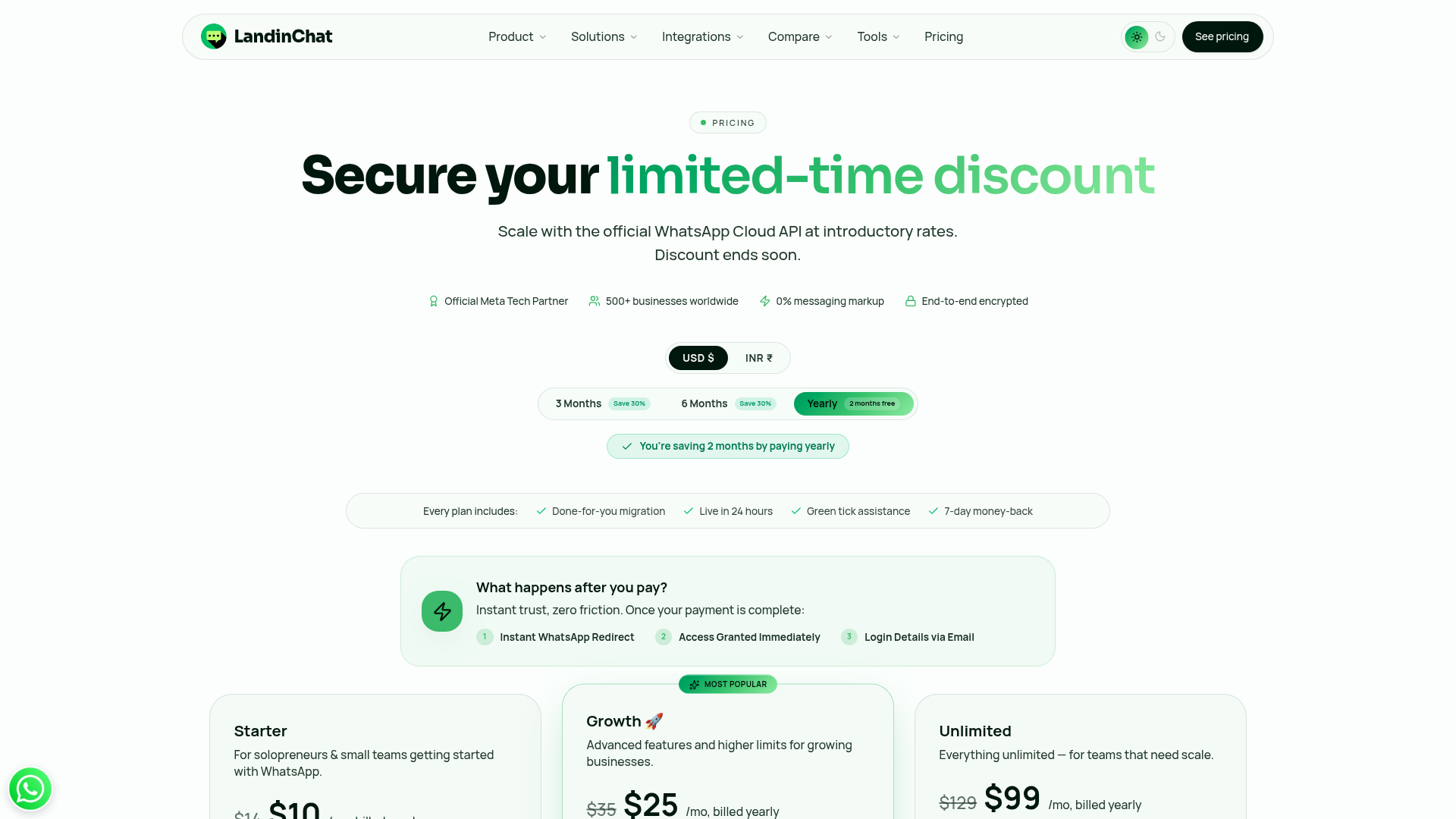LandinChat screenshot 2