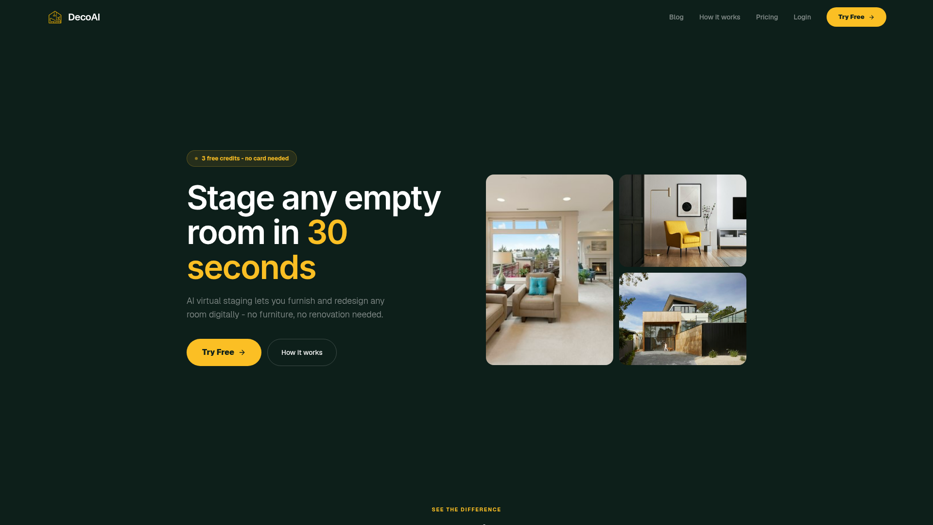 DecoAI website