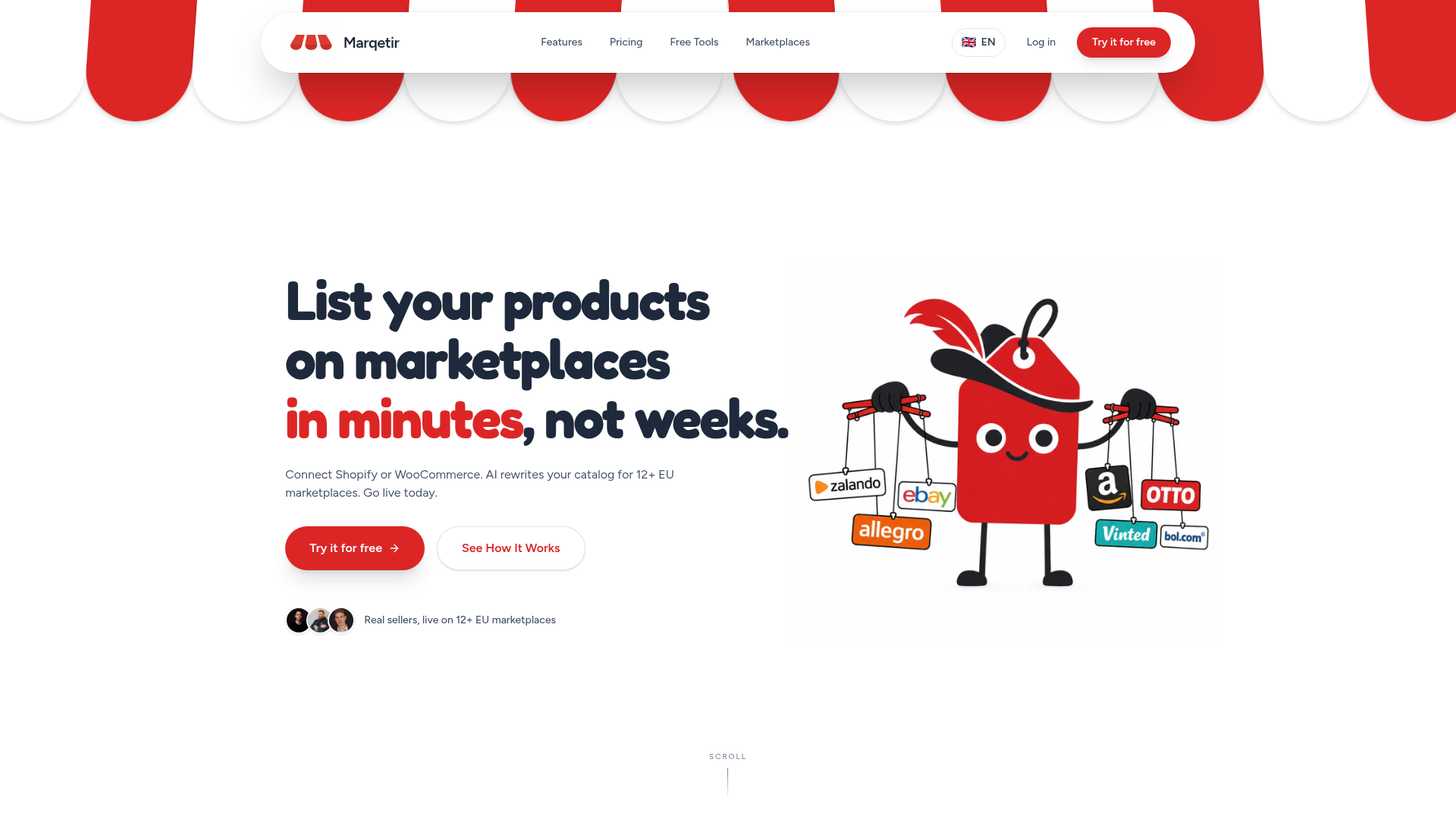 Marqetir website