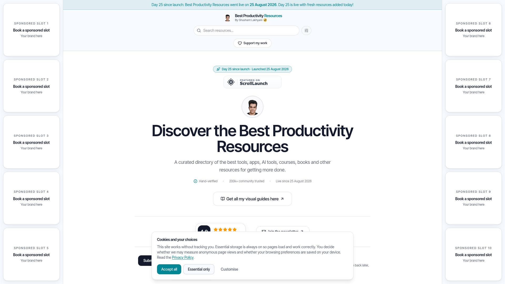 Best Productivity Resources website